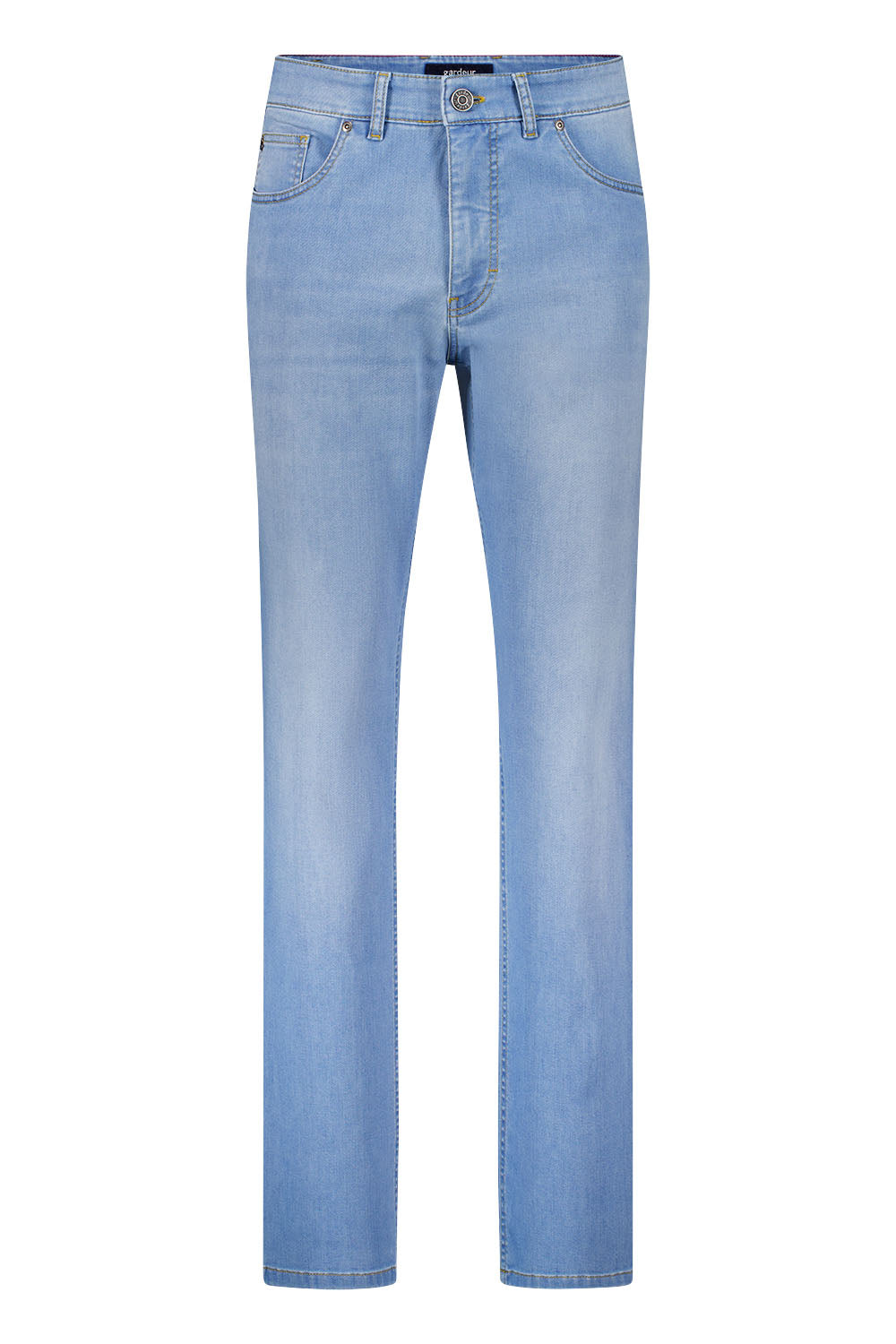 Gardeur Men Herren Hose REZA - Relaxed Fit - REZA-471691-7166 - light stone used - Blau