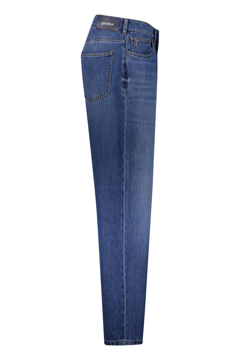 Gardeur Men Herren Hose LUCA - Loose Fit - LUCA-471901-7167 - stone used - Blau