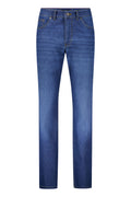 Gardeur Men Herren Hose REZA - Relaxed Fit - REZA-471691-7168 - dark stone used - Blau