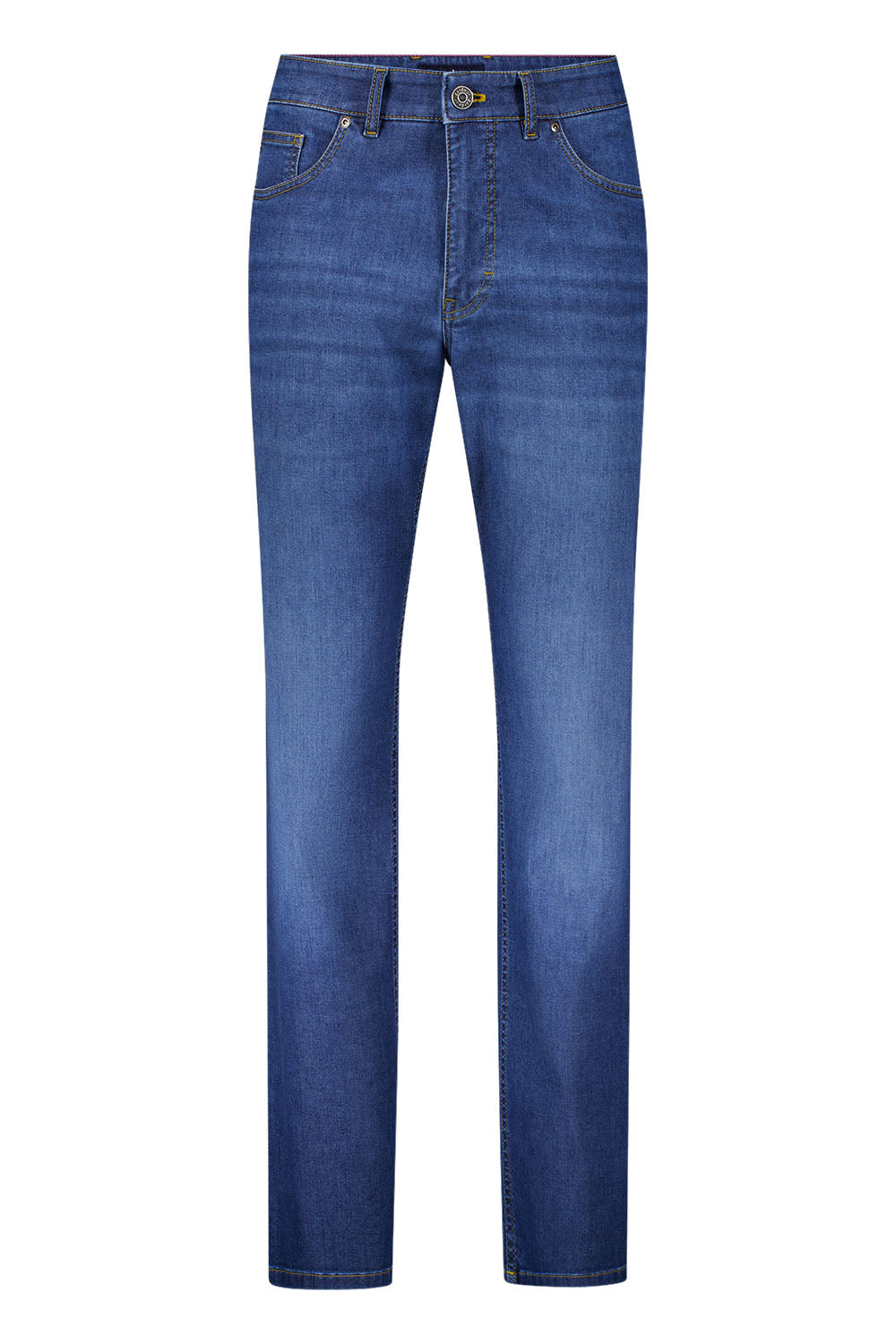 Gardeur Men Herren Hose REZA - Relaxed Fit - REZA-471691-7168 - dark stone used - Blau