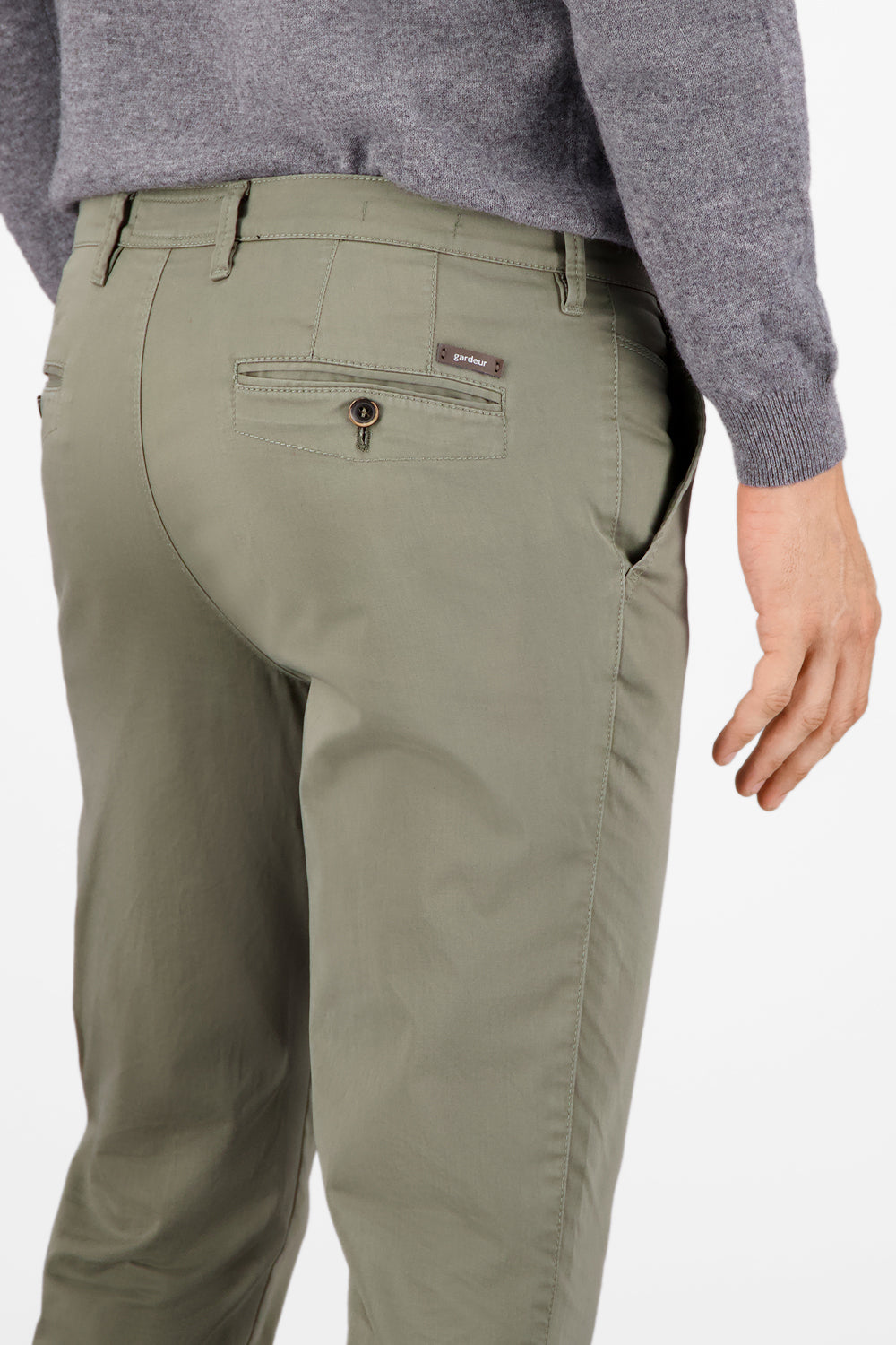 Gardeur Men Herren Hose SEVEN-1 - Slim Fit - SEVEN-1-411361-1074 - khaki - Grün