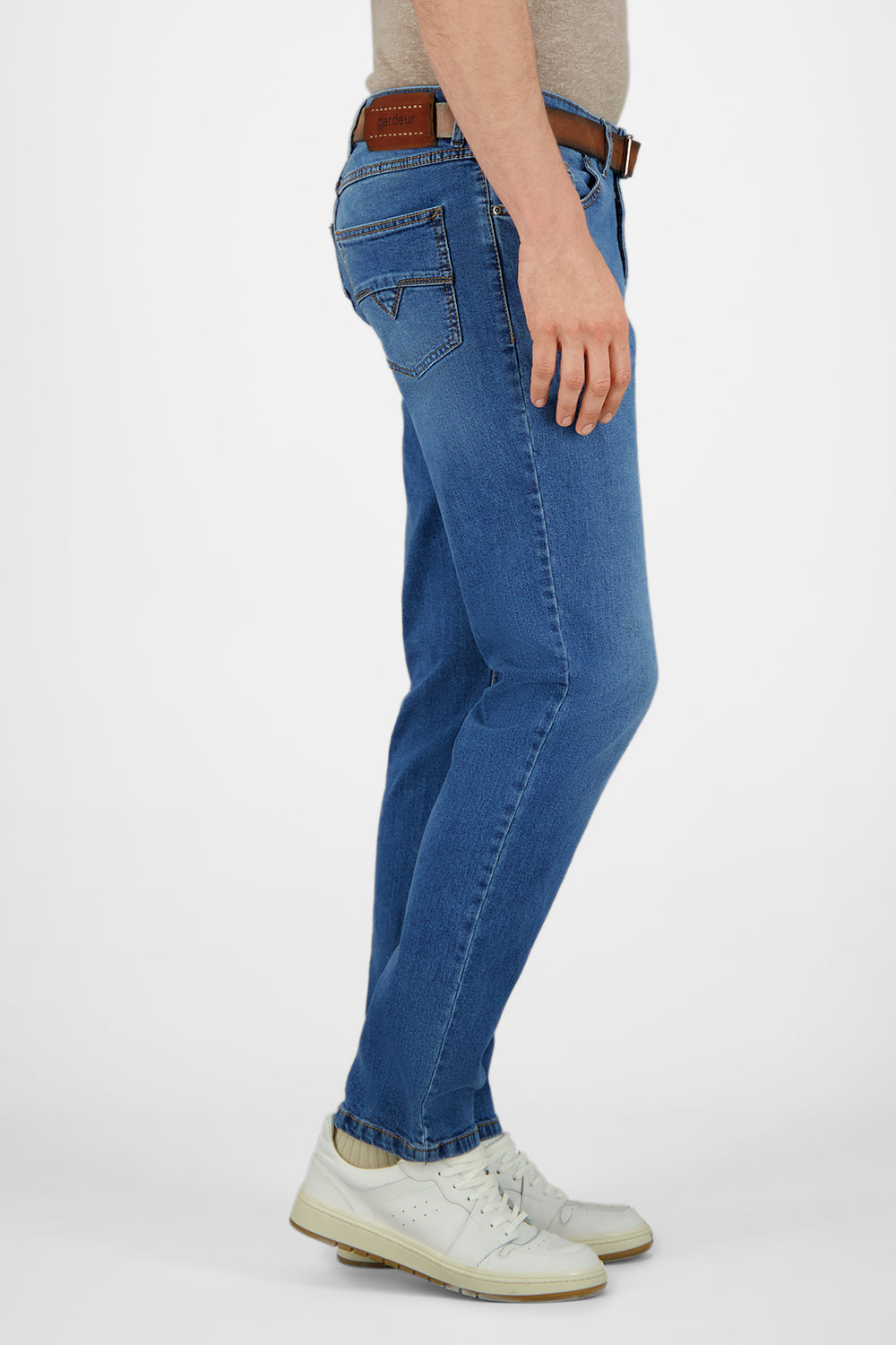 Gardeur Men Herren Hose NEO - Regular Fit - NEO-471221-7167 - stone used - Blau