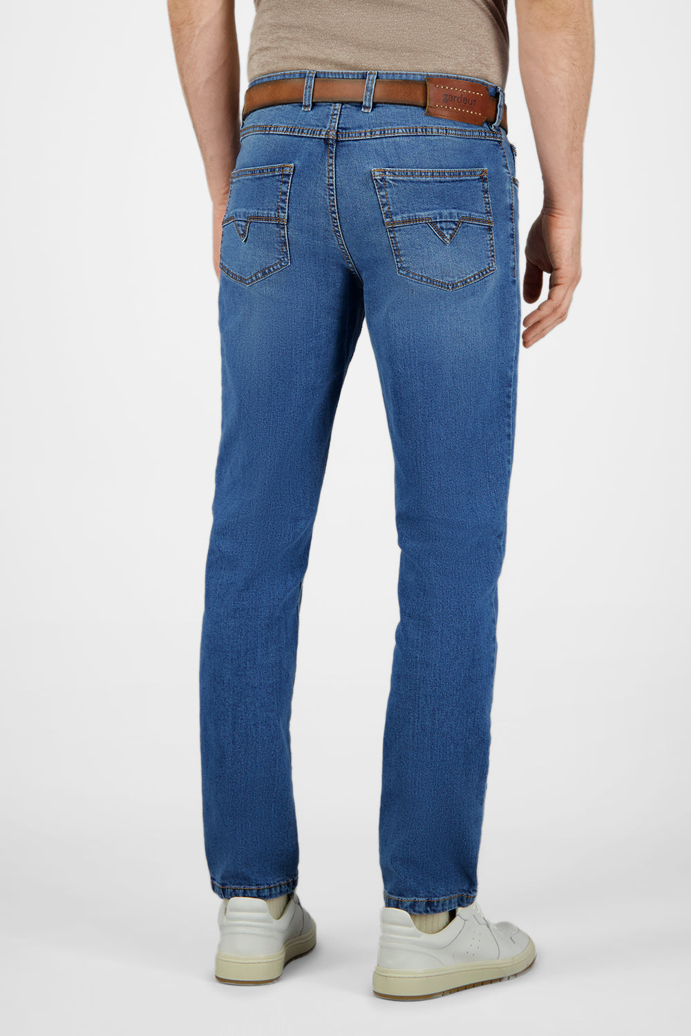 Gardeur Men Herren Hose NEO - Regular Fit - NEO-471221-7167 - stone used - Blau