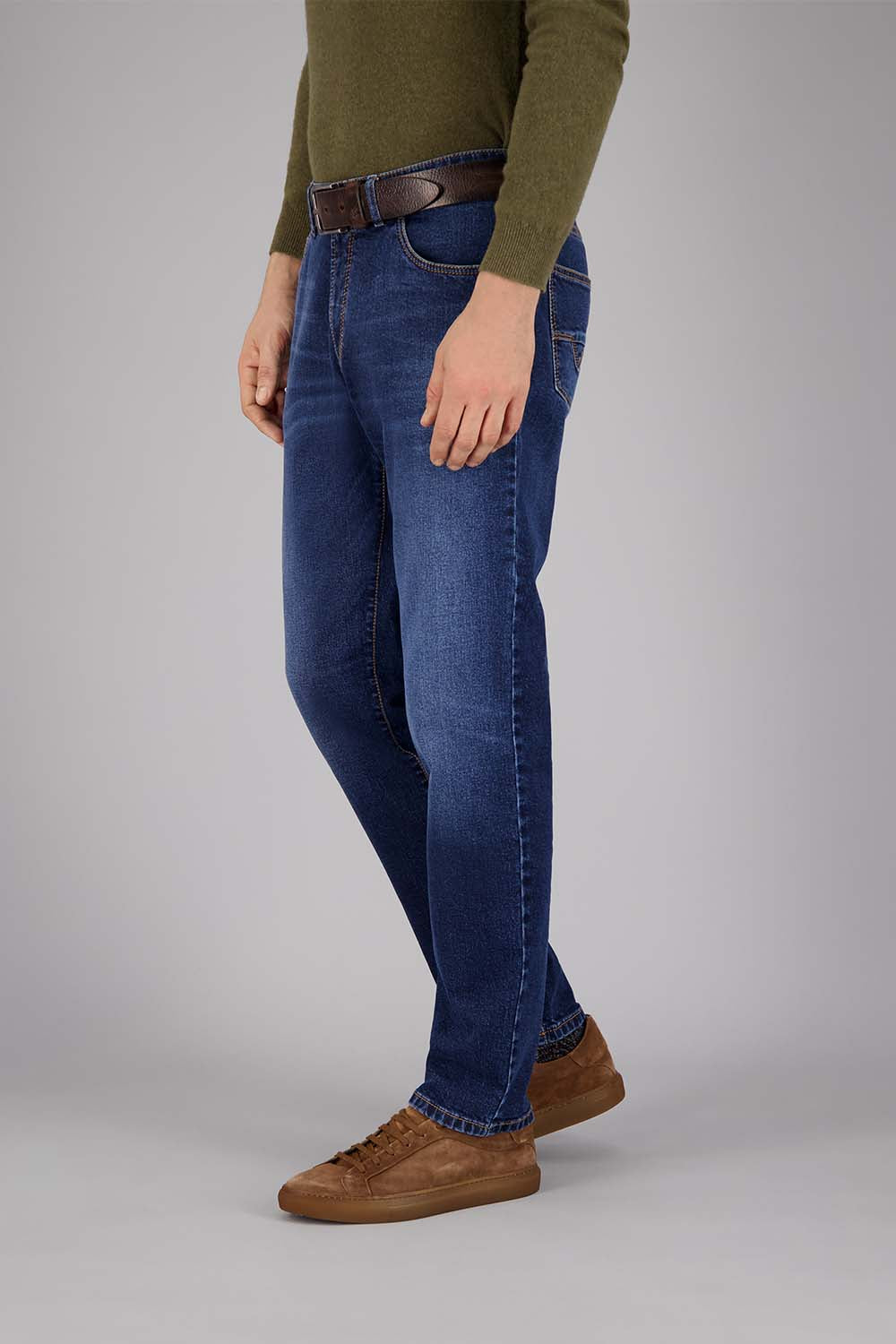 Gardeur Men Herren Hose NEO - Regular Fit - NEO-471221-7168 - dark stone used - Blau