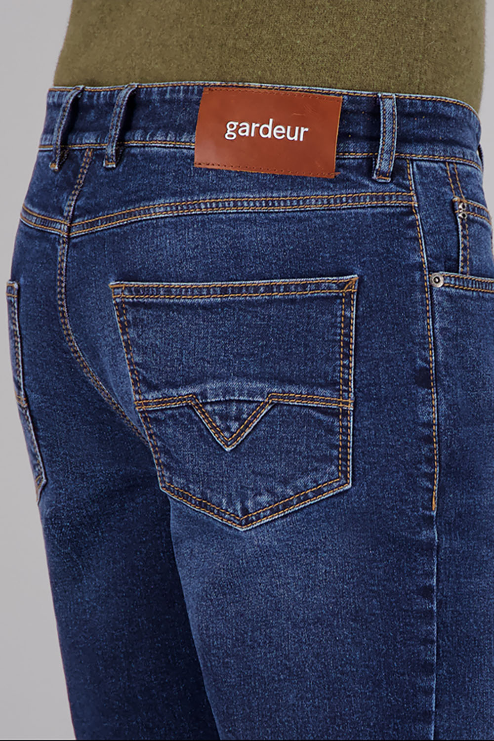 Gardeur Men Herren Hose NEO - Regular Fit - NEO-471221-7168 - dark stone used - Blau