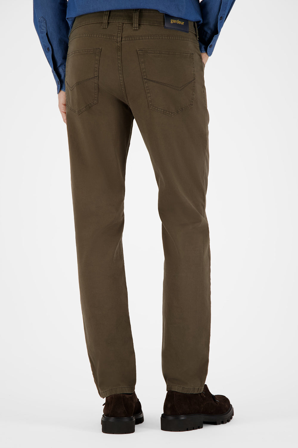 Gardeur Men Herren Hose BILL-3 - Modern Fit - BILL-3-418861-1074 - khaki - Grün
