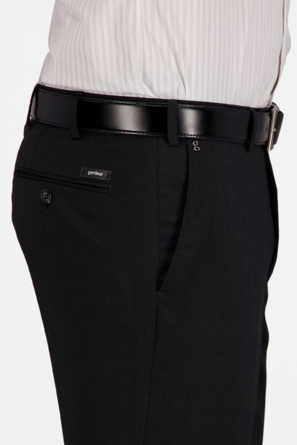 Gardeur Men Herren Hose BARDO-5 - Modern Fit - BARDO-5-110311-1098 - anthrazit - Schwarz