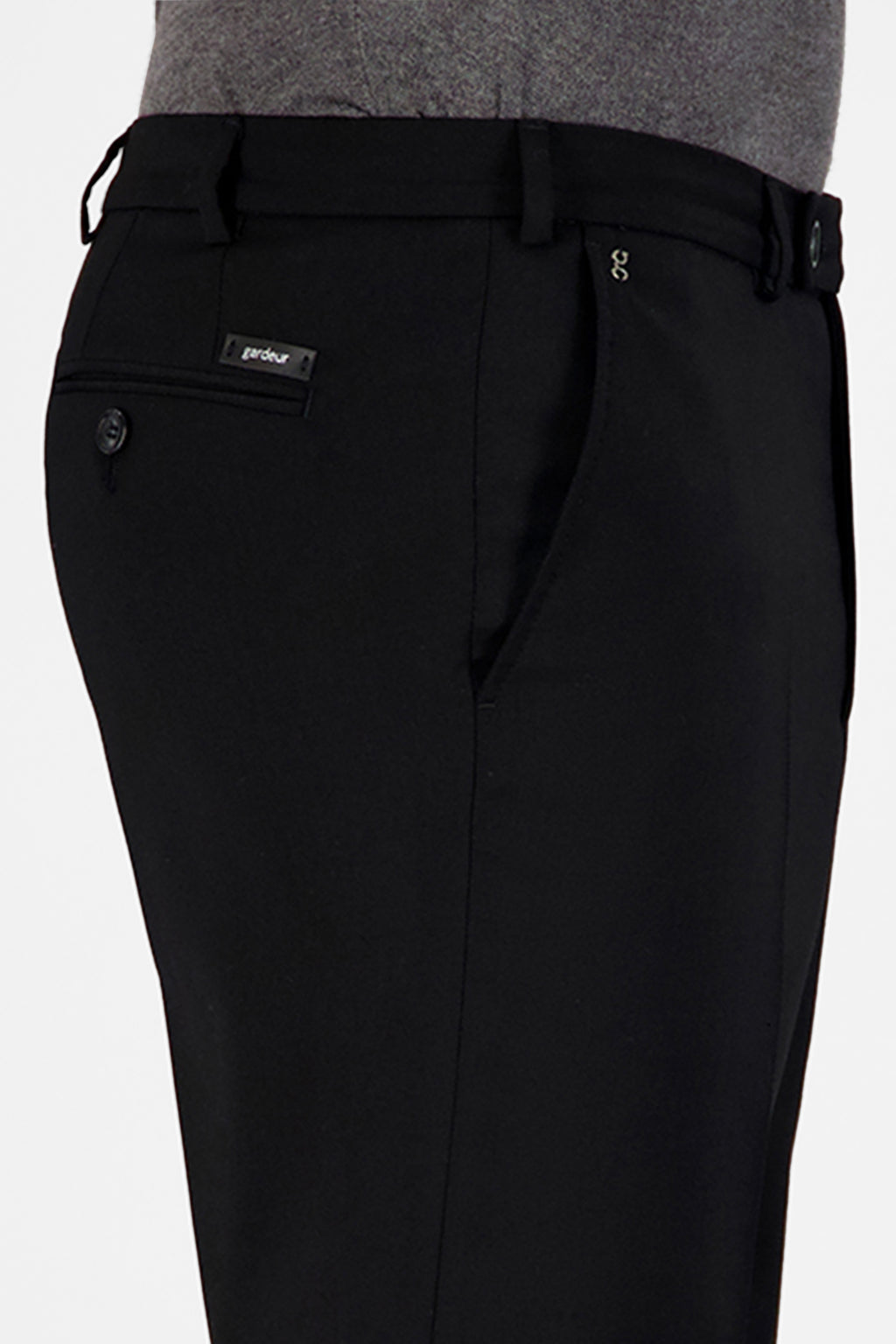 Gardeur Men Herren Hose BARDO-5 - Modern Fit - BARDO-5-110311-1099 - schwarz - Schwarz