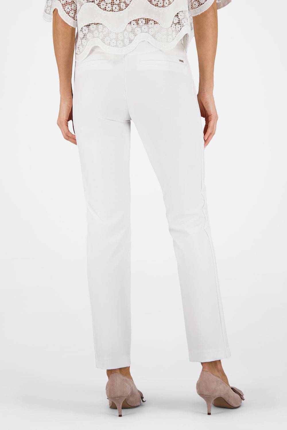 Gardeur Women Damen Hose ZENE57 - Slim - ZENE57-602471-1001 - weiss - Weiß