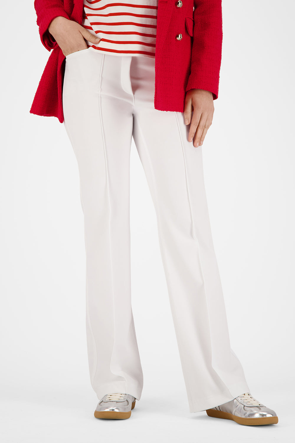Gardeur Women Damen Hose ZILLA2 - Slim - ZILLA2-602471-1001 - weiss - Weiß