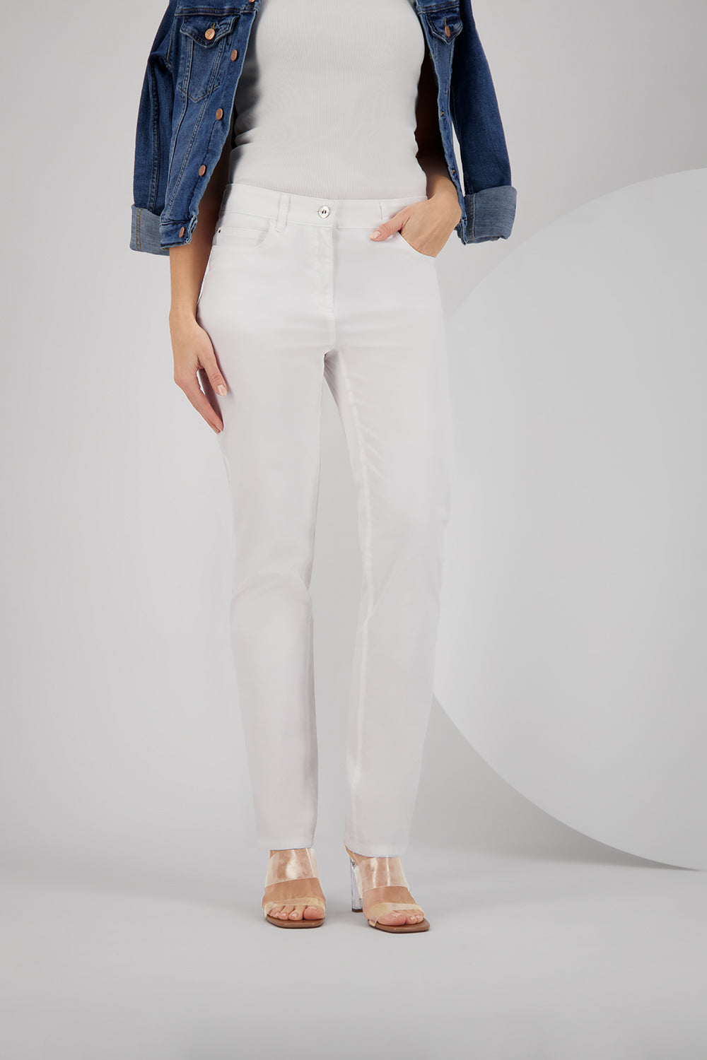 Gardeur Women Damen Hose CORAH - Special Fit - CORAH-90001-1002 - weiss - Weiß