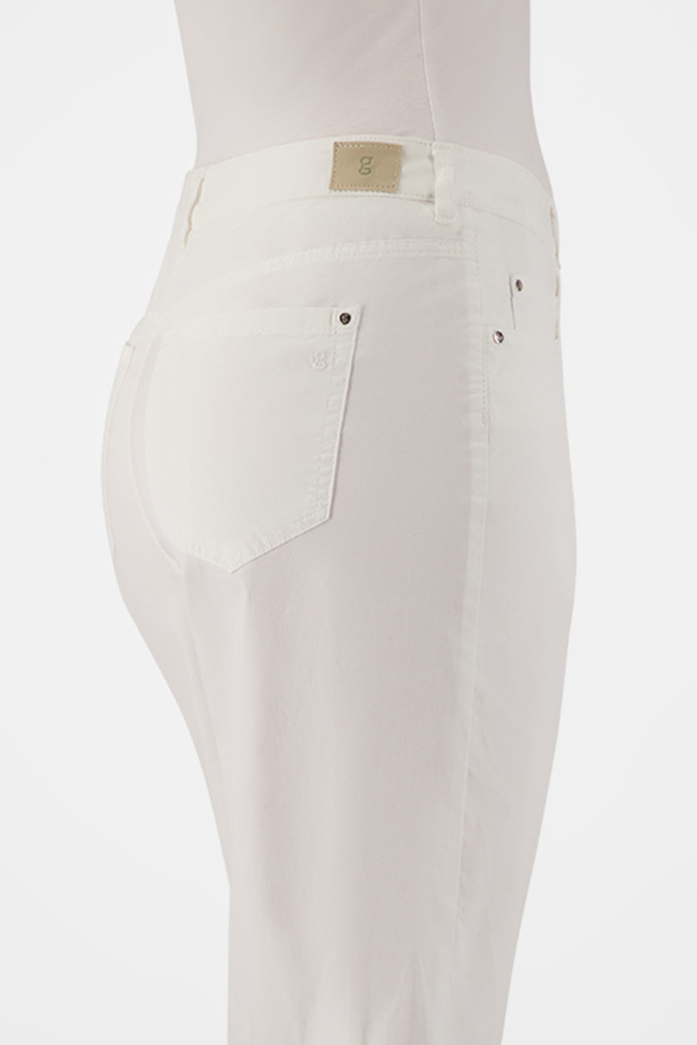 Gardeur Women Damen Hose FELIZA4 - Feminine - FELIZA4-80661-1002 - weiss - Weiß