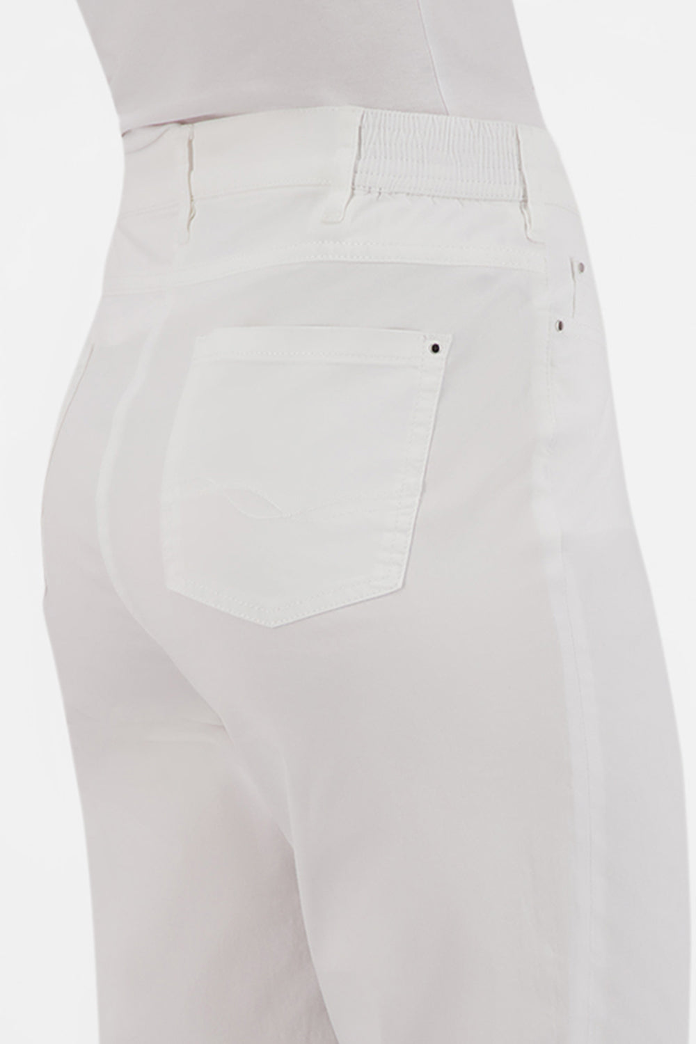 Gardeur Women Damen Hose GRETAH-C - Comfortable Fit - GRETAH-C-90001-1002 - weiss - Weiß