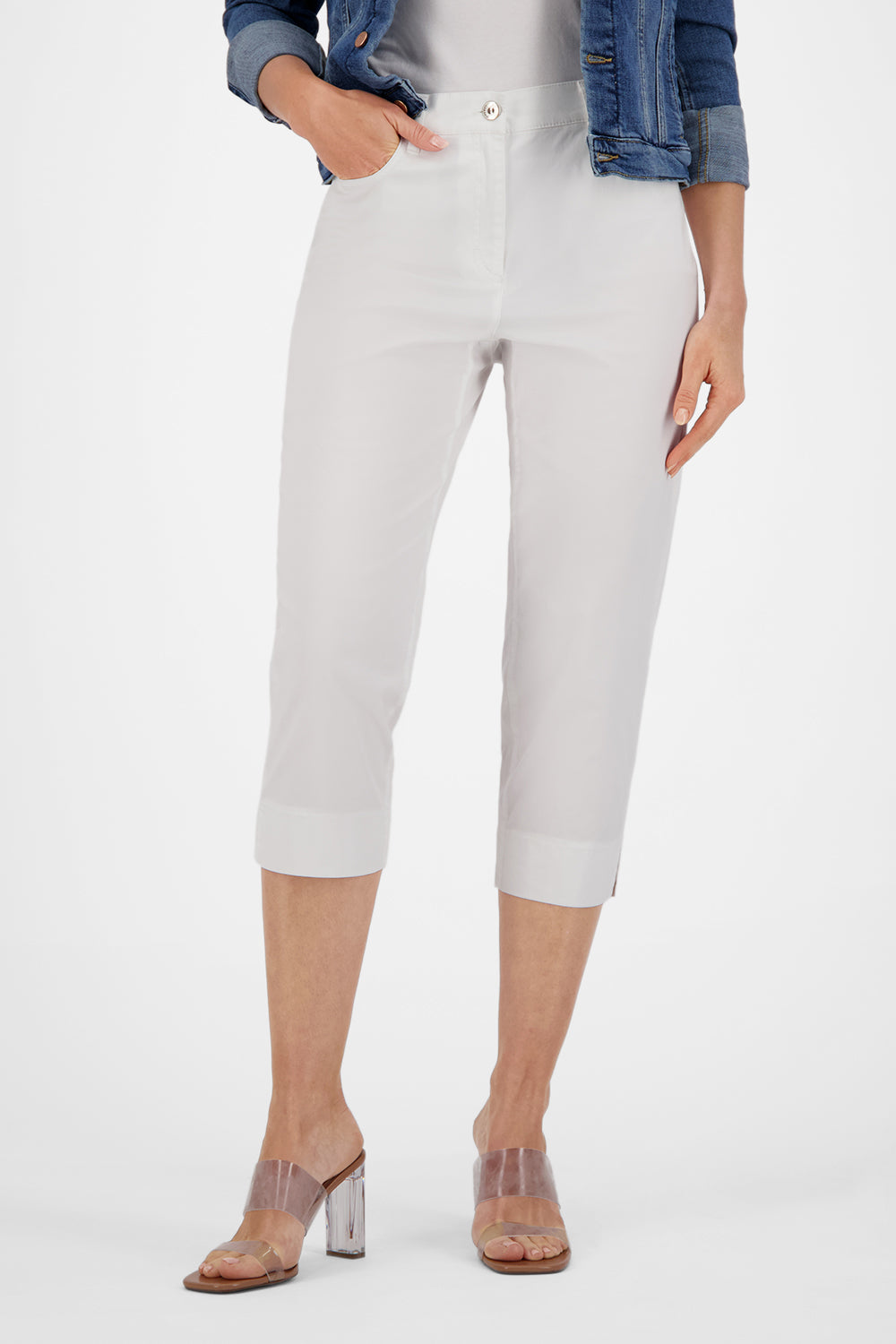 Gardeur Women Damen Hose GRETAH-C - Comfortable Fit - GRETAH-C-90001-1002 - weiss - Weiß
