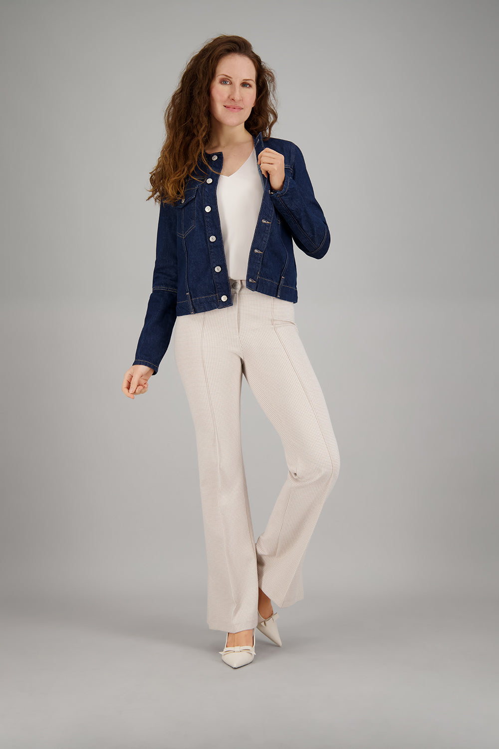 Gardeur Women Damen Hose ZARIA3 - Slim - ZARIA3-645531-1011 - hellbeige - Beige