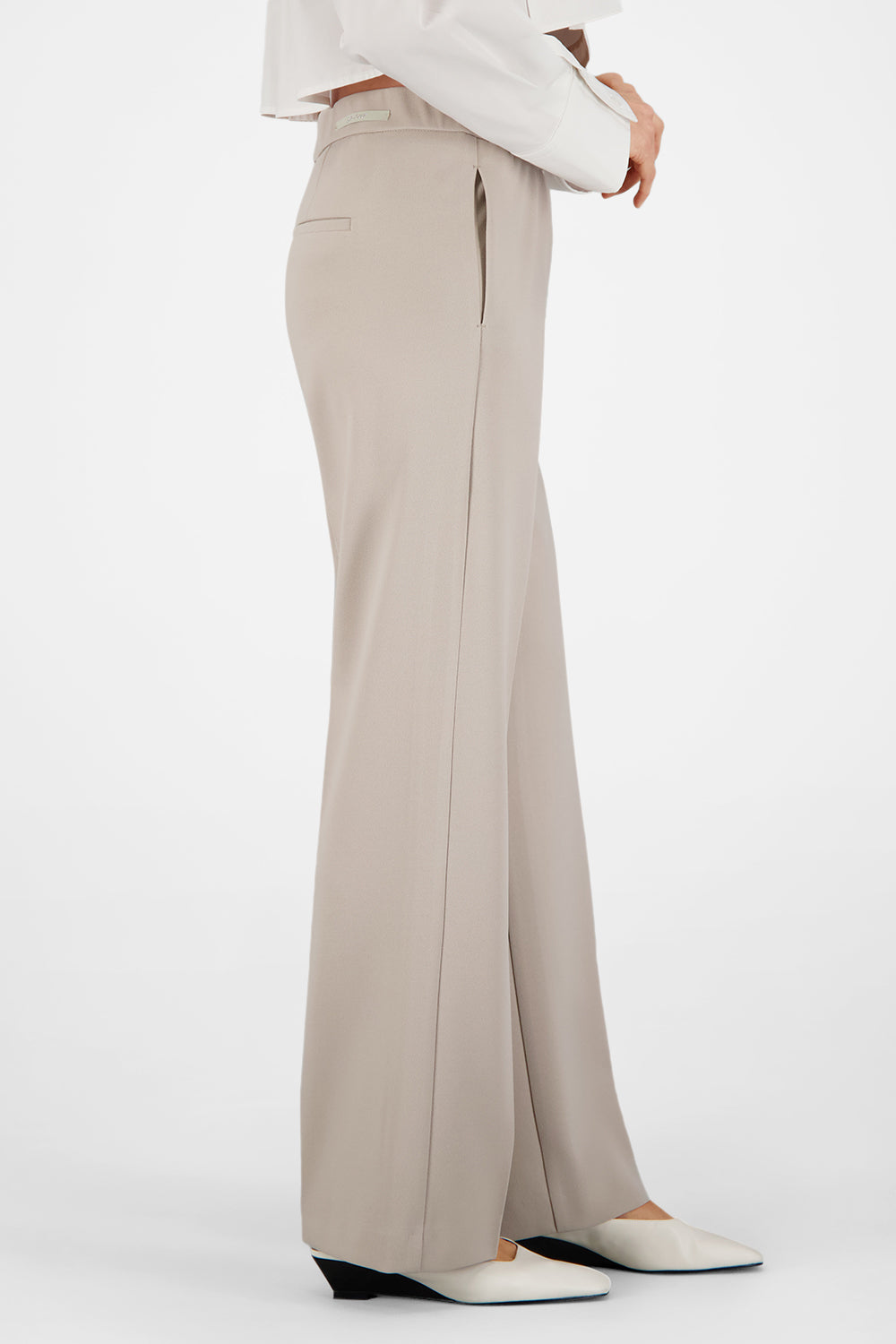 Gardeur Women Damen Hose FRANCA800 - Feminine Fit - FRANCA800-601371-1012 - hellbeige - Grau