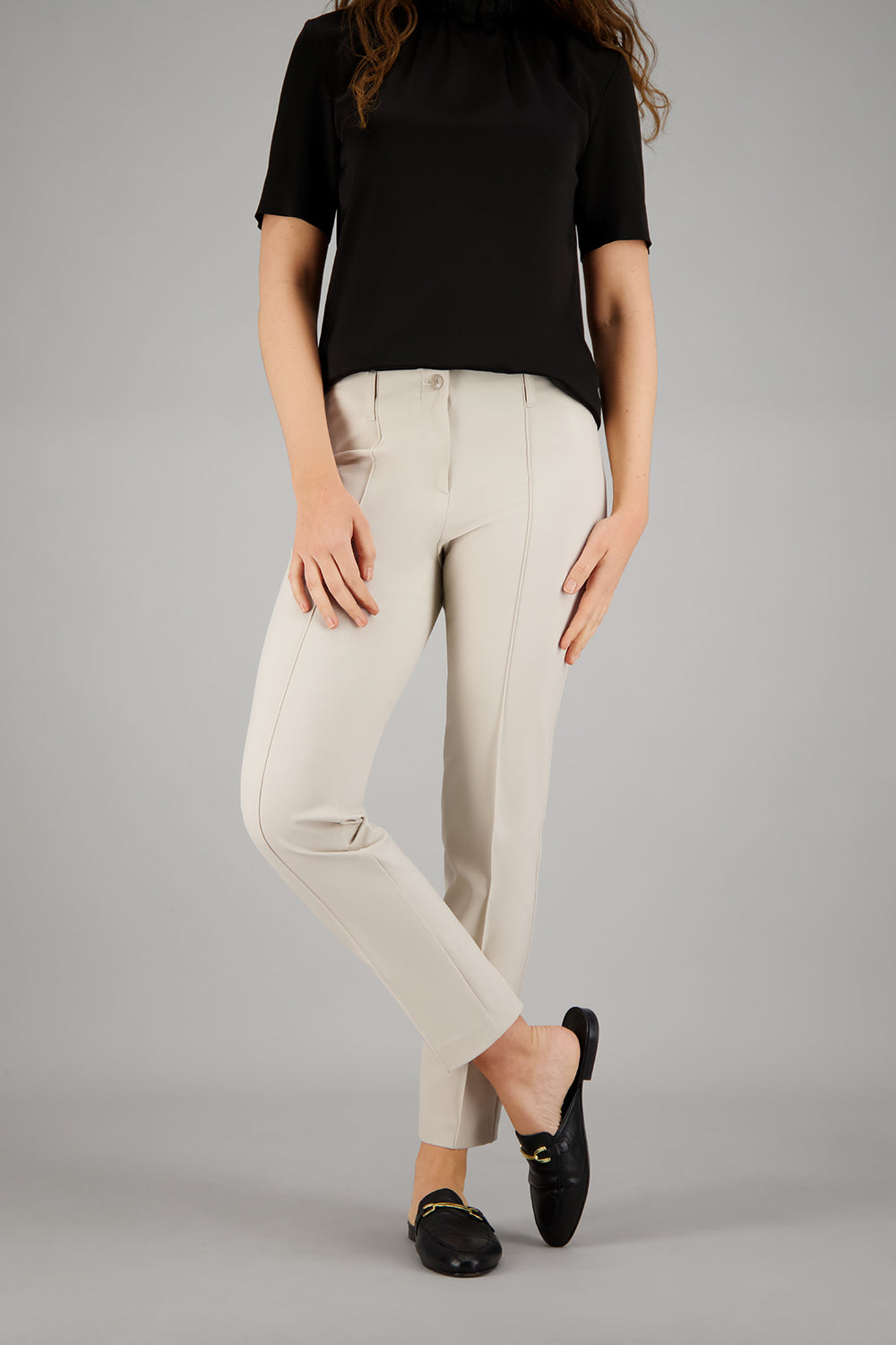 Gardeur Women Damen Hose ZENE61 - Straight - ZENE61-602471-1013 - sand - Beige