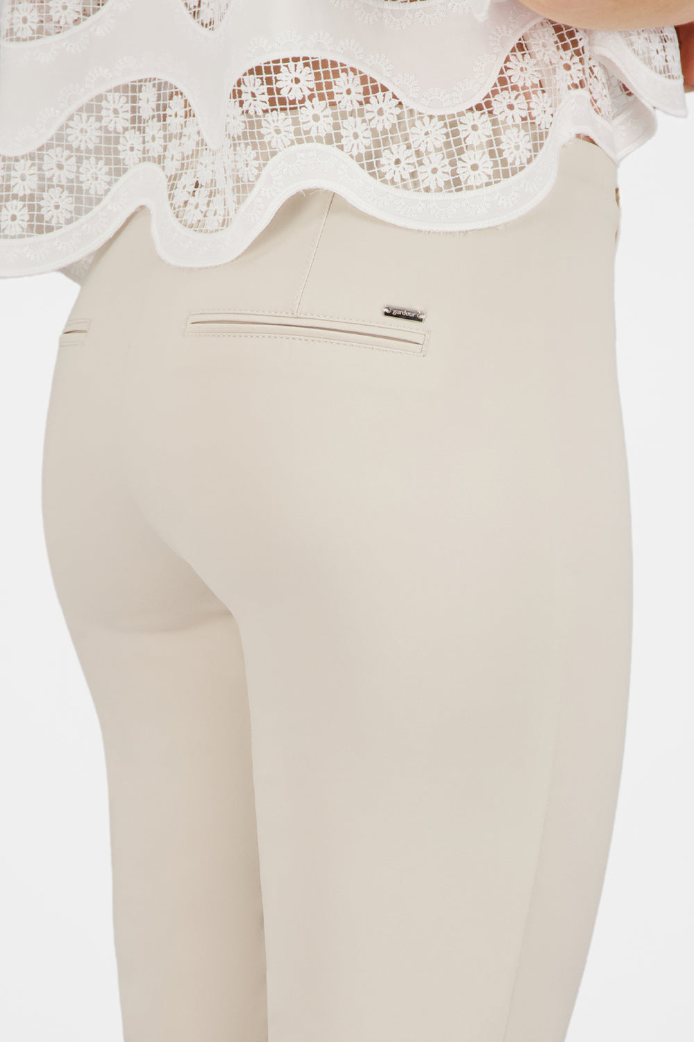Gardeur Women Damen Hose ZENE61 - Straight - ZENE61-602471-1013 - sand - Beige
