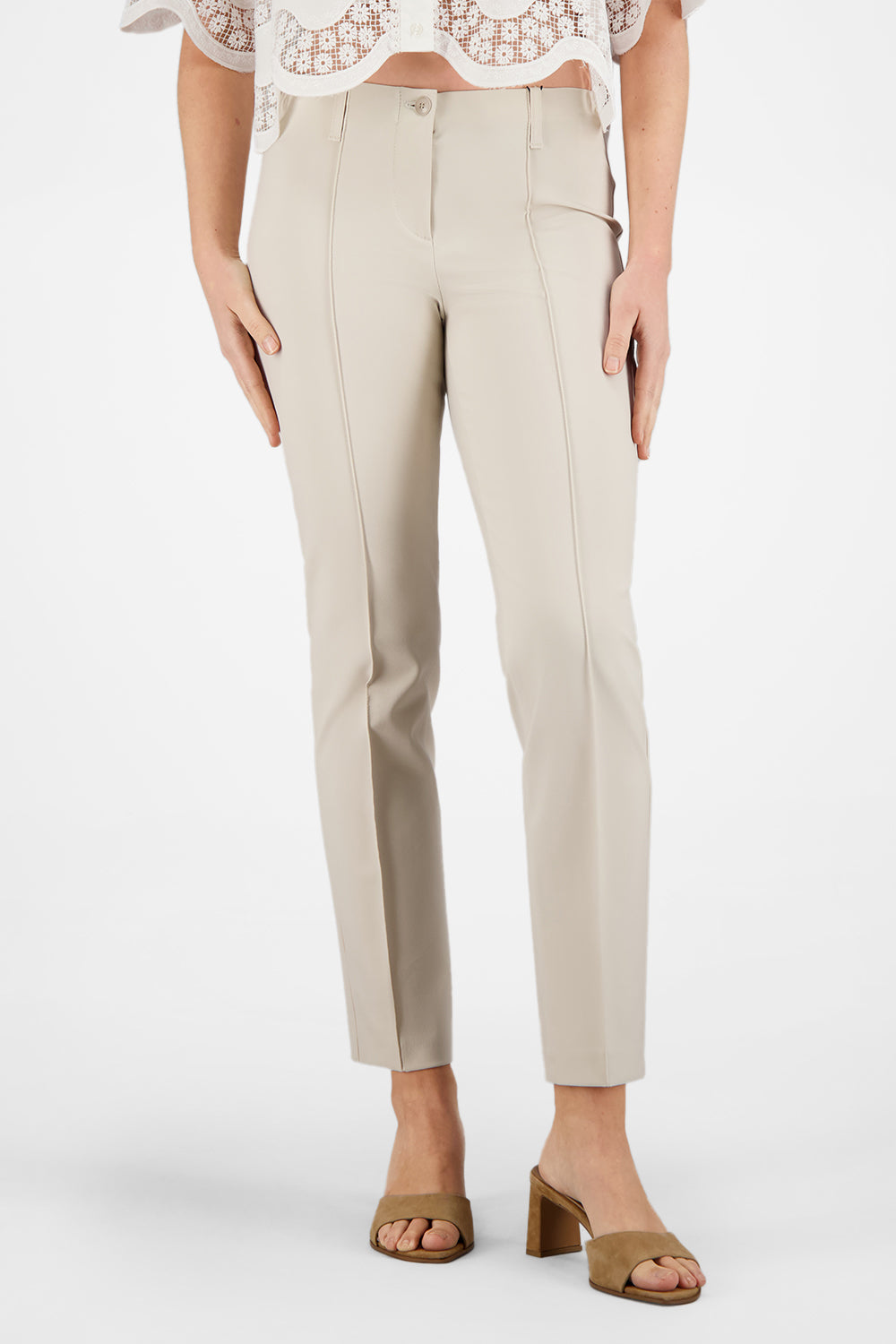 Gardeur Women Damen Hose ZENE61 - Straight - ZENE61-602471-1013 - sand - Beige