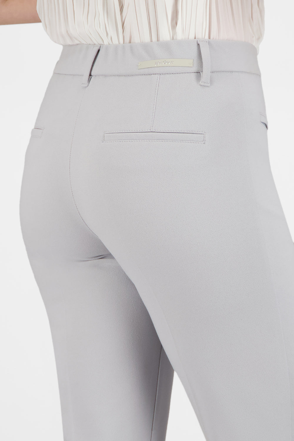 Gardeur Women Damen Hose ZENE51 - Slim Fit - ZENE51-601371-1091 - hellgrau - Grau
