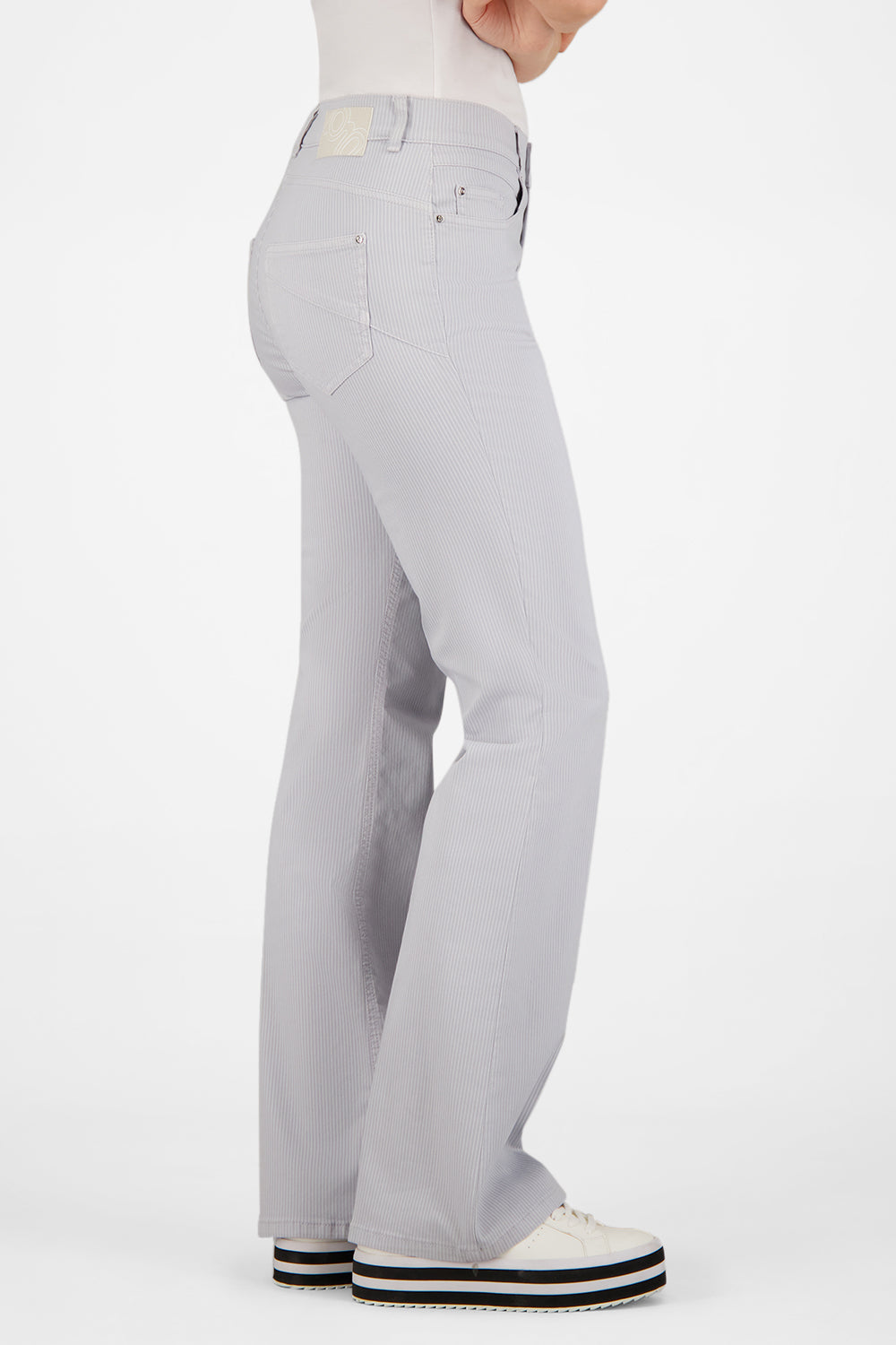 Gardeur Women Damen Hose ZURI126 - Slim - ZURI126-80951-1091 - hellgrau - Grau