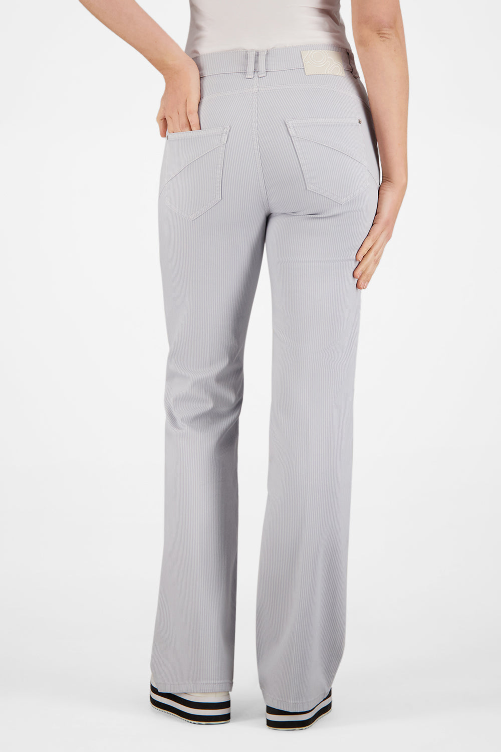 Gardeur Women Damen Hose ZURI126 - Slim - ZURI126-80951-1091 - hellgrau - Grau