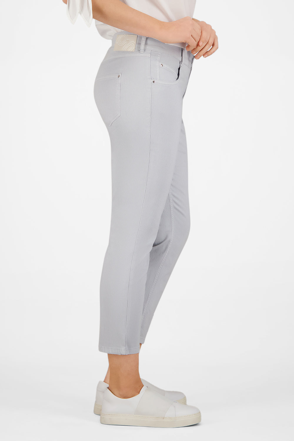 Gardeur Women Damen Hose ZURI128 - Slim - ZURI128-80951-1091 - hellgrau - Grau