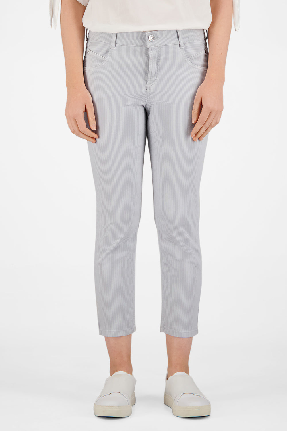 Gardeur Women Damen Hose ZURI128 - Slim - ZURI128-80951-1091 - hellgrau - Grau