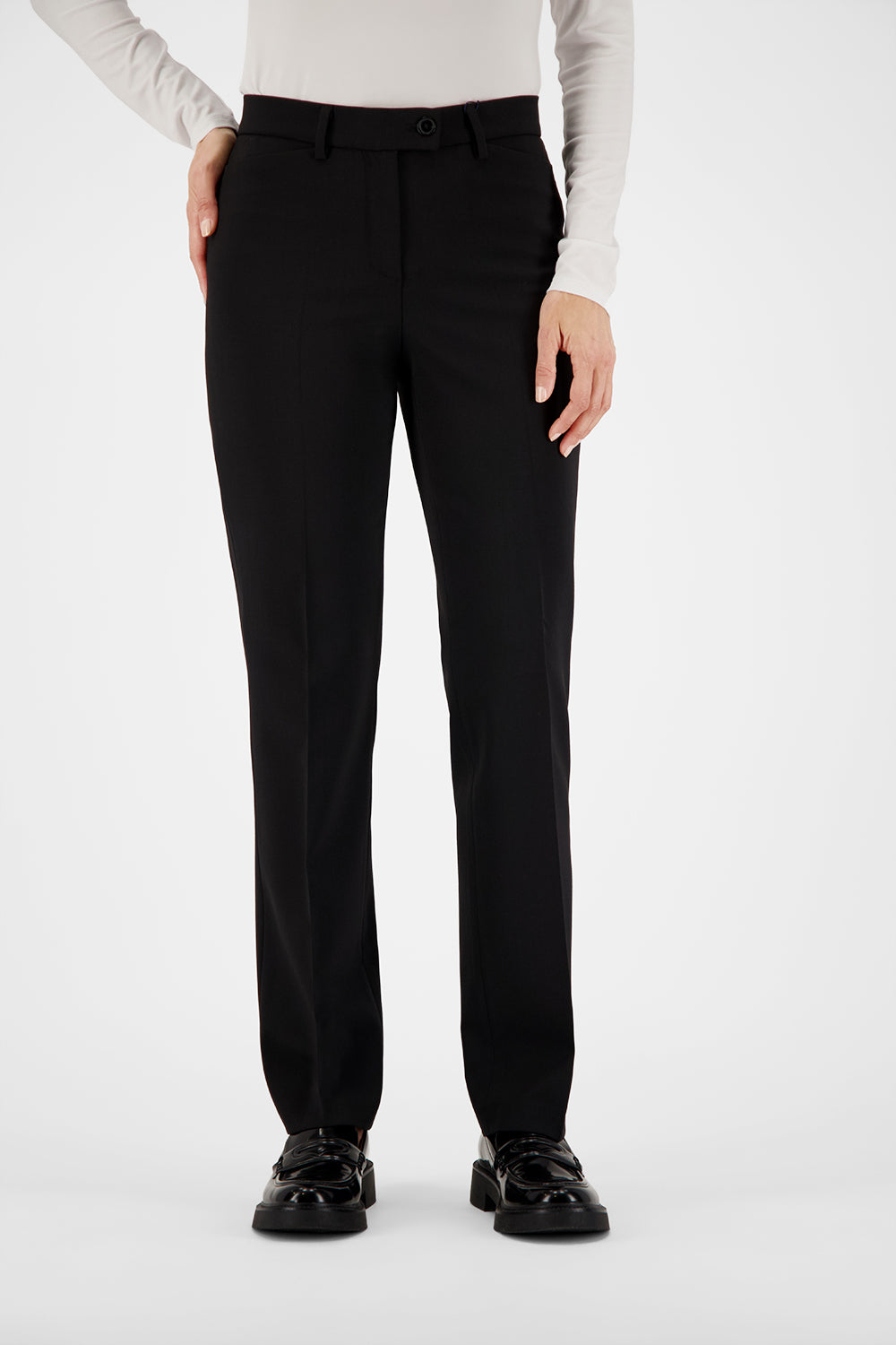 Gardeur Women Damen Hose DORA1 - Straight - DORA1-602111-1099 - schwarz - Schwarz