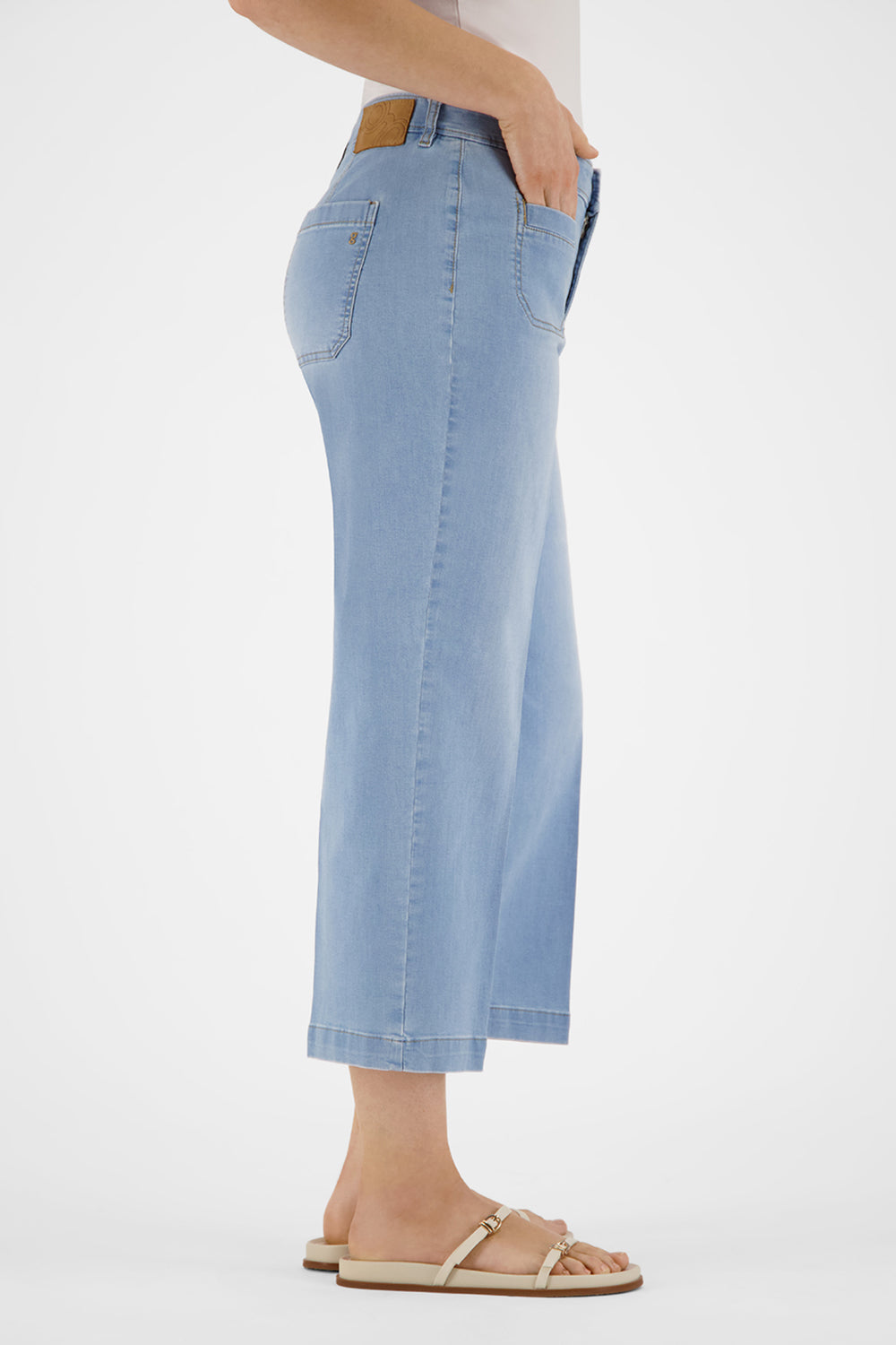 Gardeur Women Damen Hose FELIZA1 - Feminine - FELIZA1-670471-7165 - bleach used - Blau