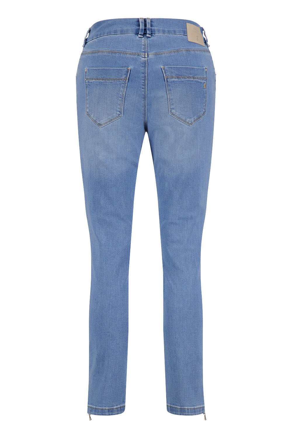 Gardeur Women Damen Hose ZURI121 - Slim - ZURI121-670721-7165 - bleach used - Blau