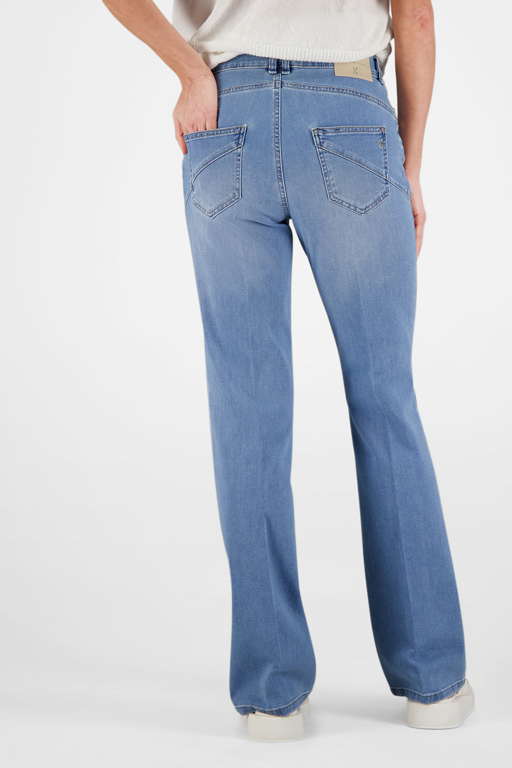 Gardeur Women Damen Hose ZURI126 - Slim Fit - ZURI126-670721-7165 - bleach used - Blau