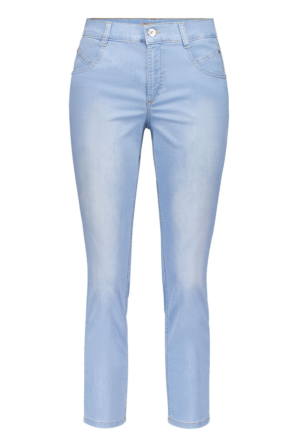 Gardeur Women Damen Hose ZURI128 - Slim - ZURI128-670471-7165 - bleach used - Blau