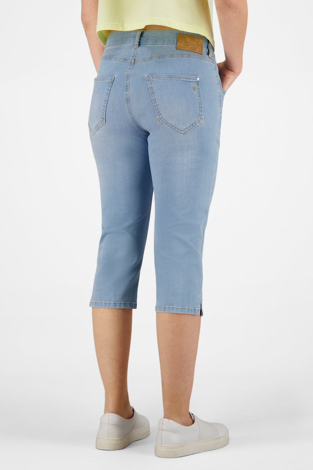 Gardeur Women Damen Hose ZURI129 - Slim - ZURI129-670471-7165 - bleach used - Blau