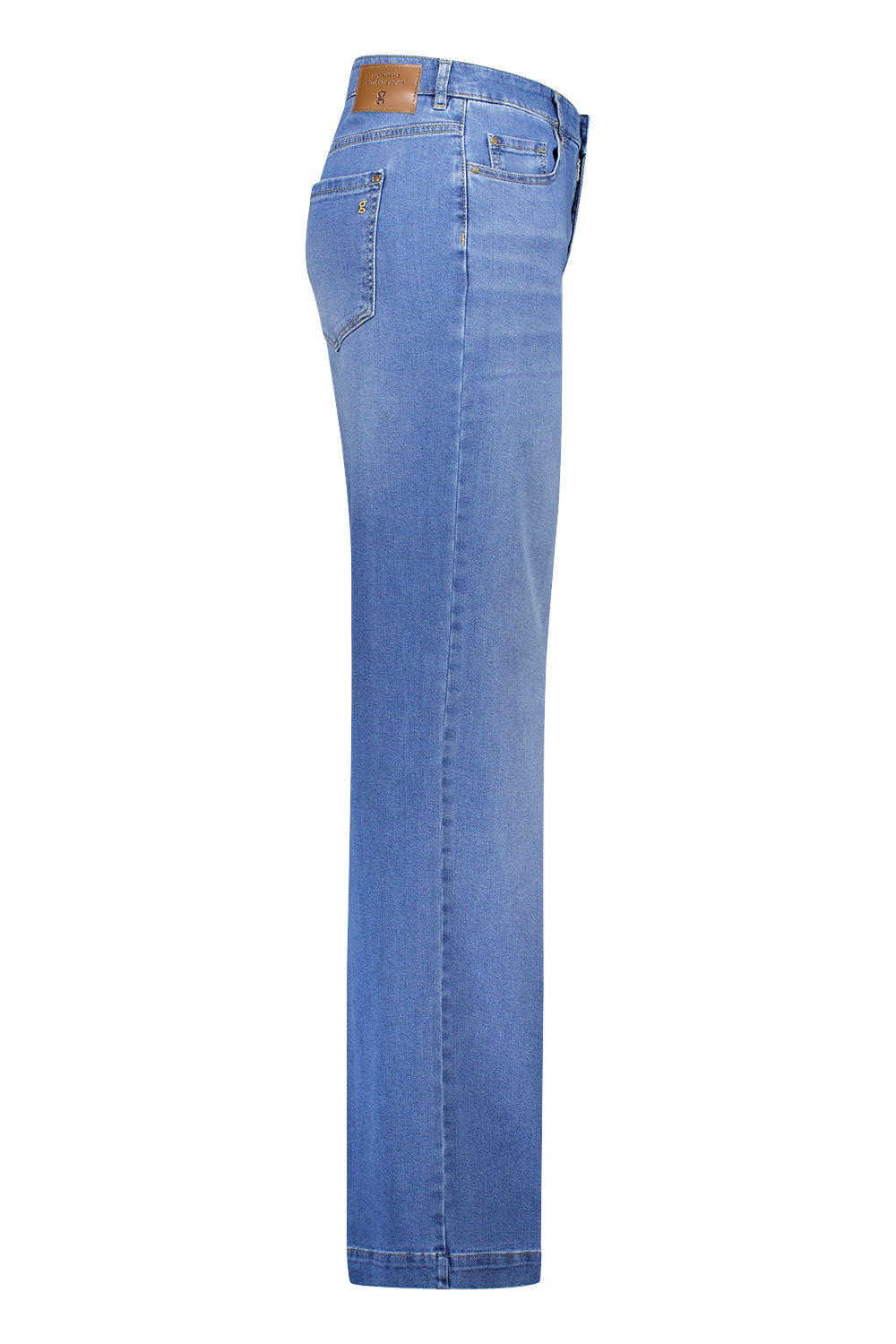 Gardeur Women Damen Hose FELIZA7 - Feminine - FELIZA7-670721-7167 - stone used - Blau