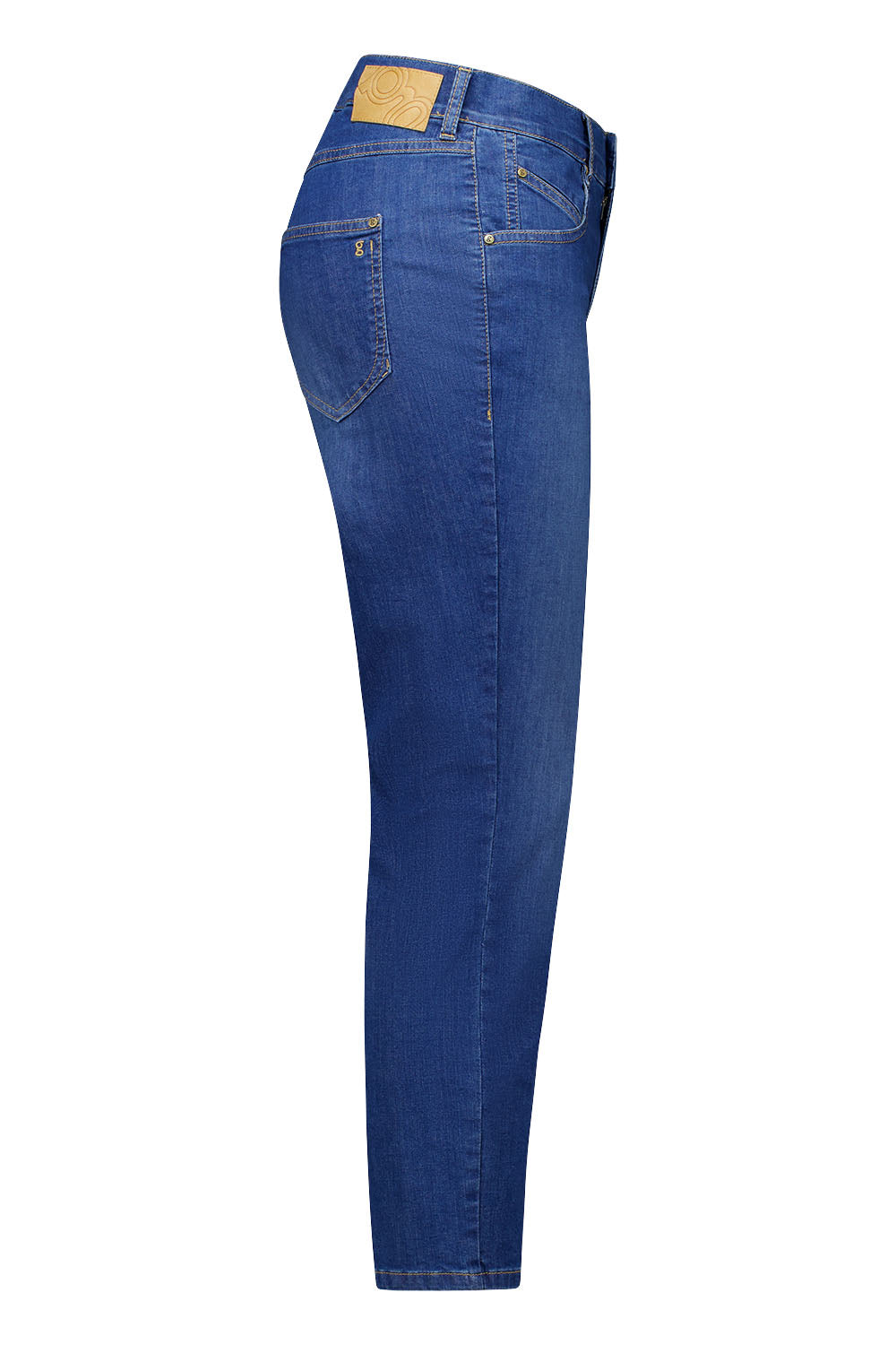 Gardeur Women Damen Hose ZURI128 - Slim - ZURI128-670471-7167 - stone used - Blau