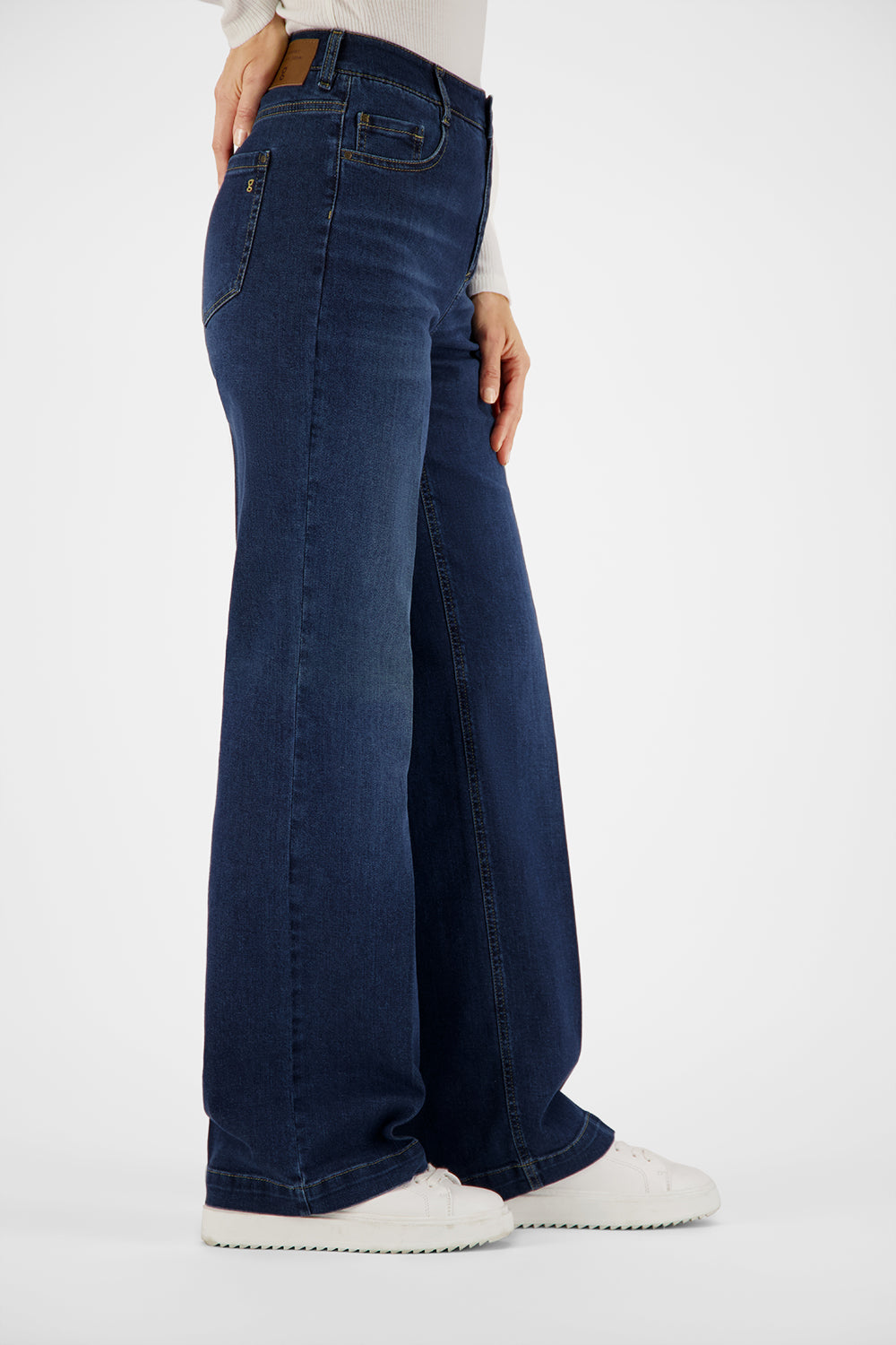 Gardeur Women Damen Hose FELIZA7 - Feminine - FELIZA7-670721-7169 - dark rinse used - Schwarz