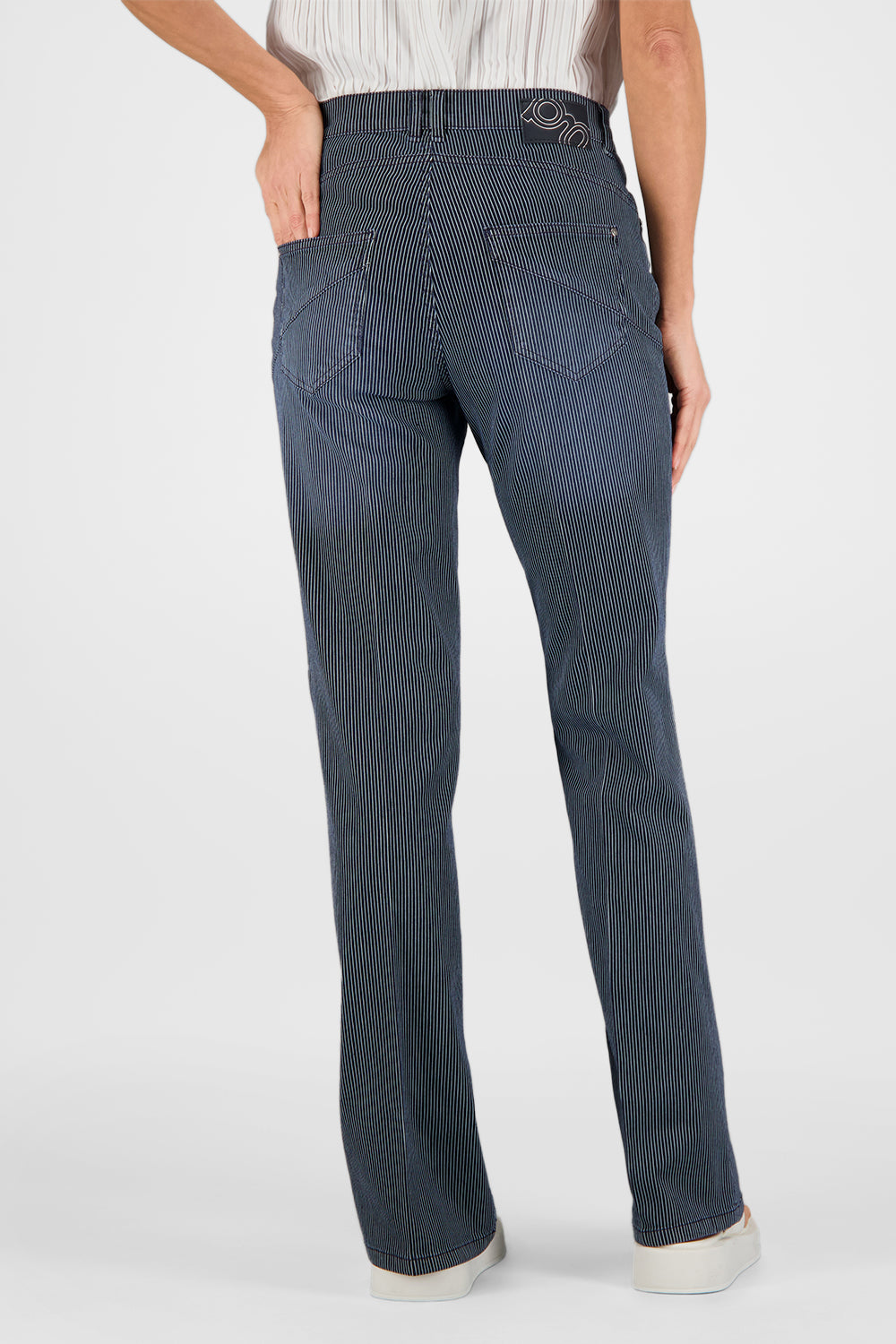 Gardeur Women Damen Hose ZURI126 - Slim - ZURI126-621951-7169 - dark rinse used - Schwarz