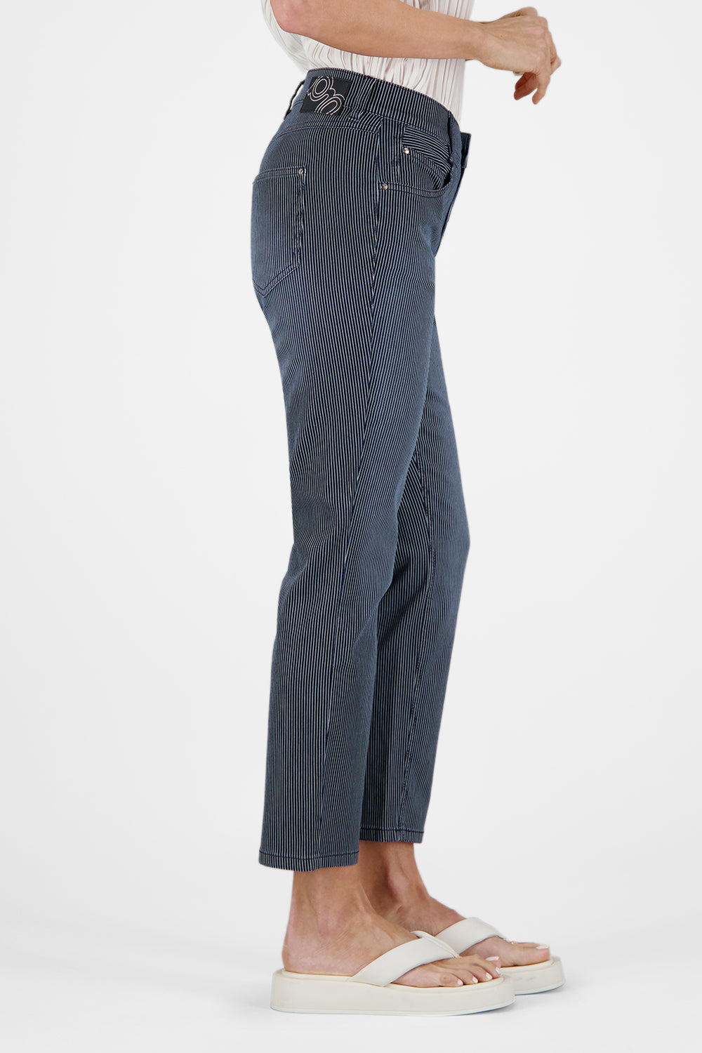 Gardeur Women Damen Hose ZURI128 - Slim - ZURI128-621951-7169 - dark rinse used - Schwarz