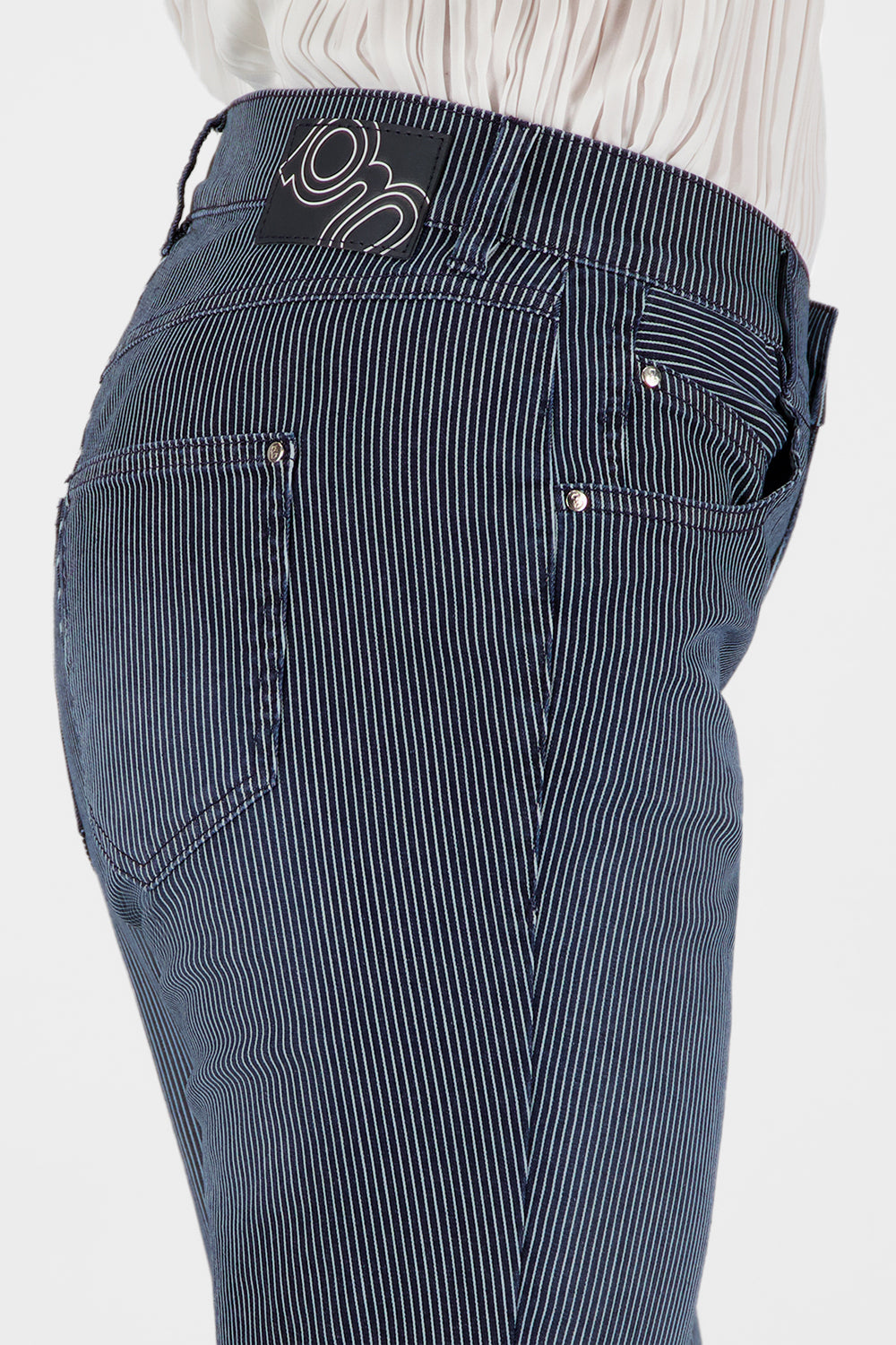 Gardeur Women Damen Hose ZURI128 - Slim - ZURI128-621951-7169 - dark rinse used - Schwarz