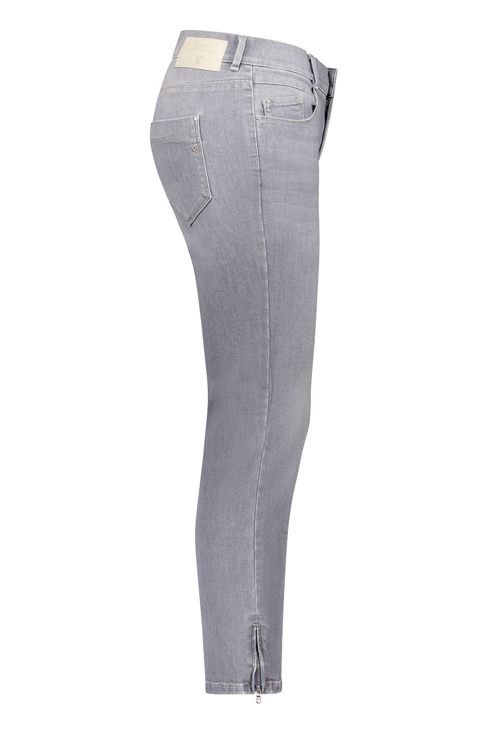 Gardeur Women Damen Hose ZURI121 - Slim - ZURI121-670721-7194 - light grey used - Grau