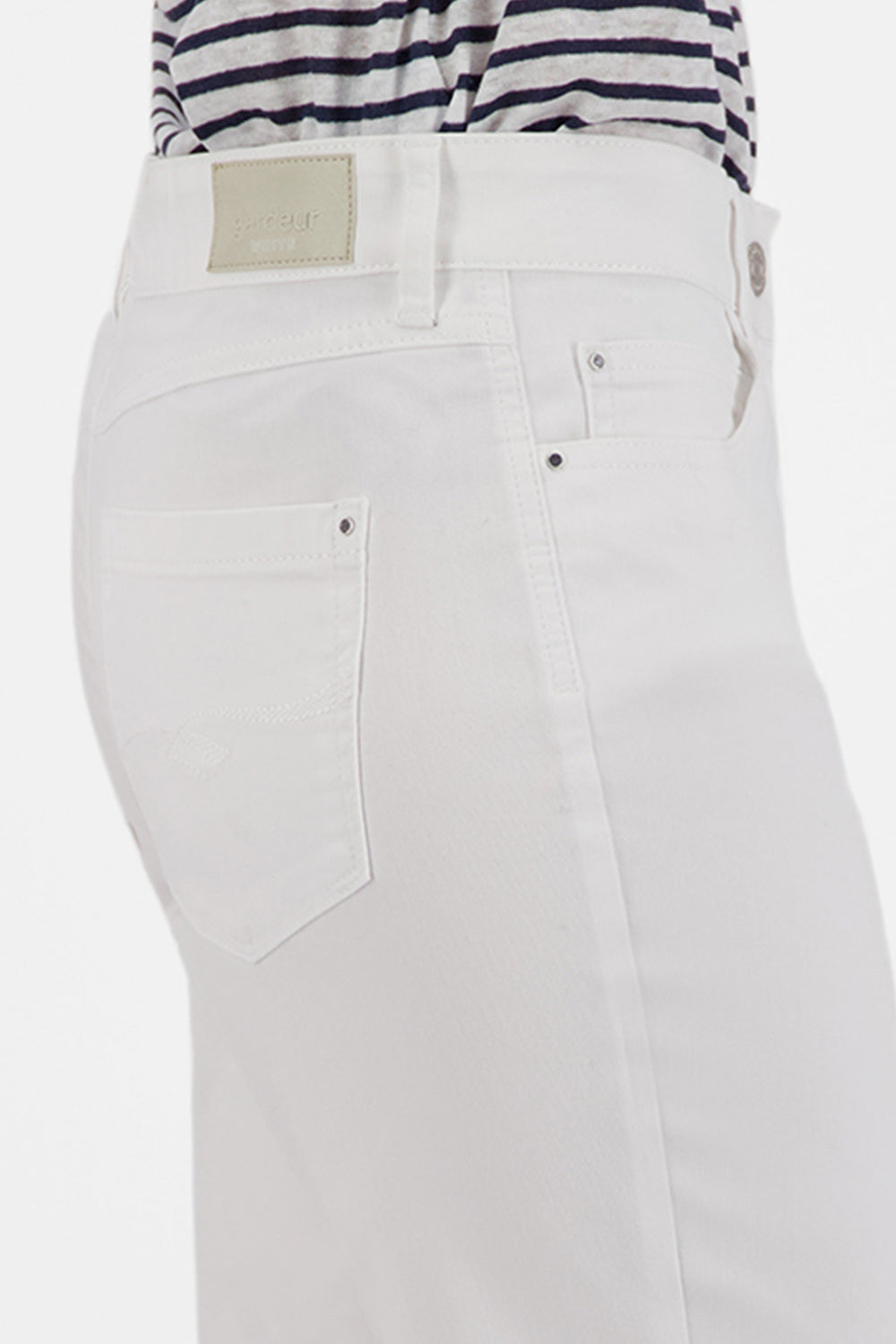 Gardeur Women Damen Hose CORAH-C - Special Fit - CORAH-C-970041-7201 - white denim - Weiß