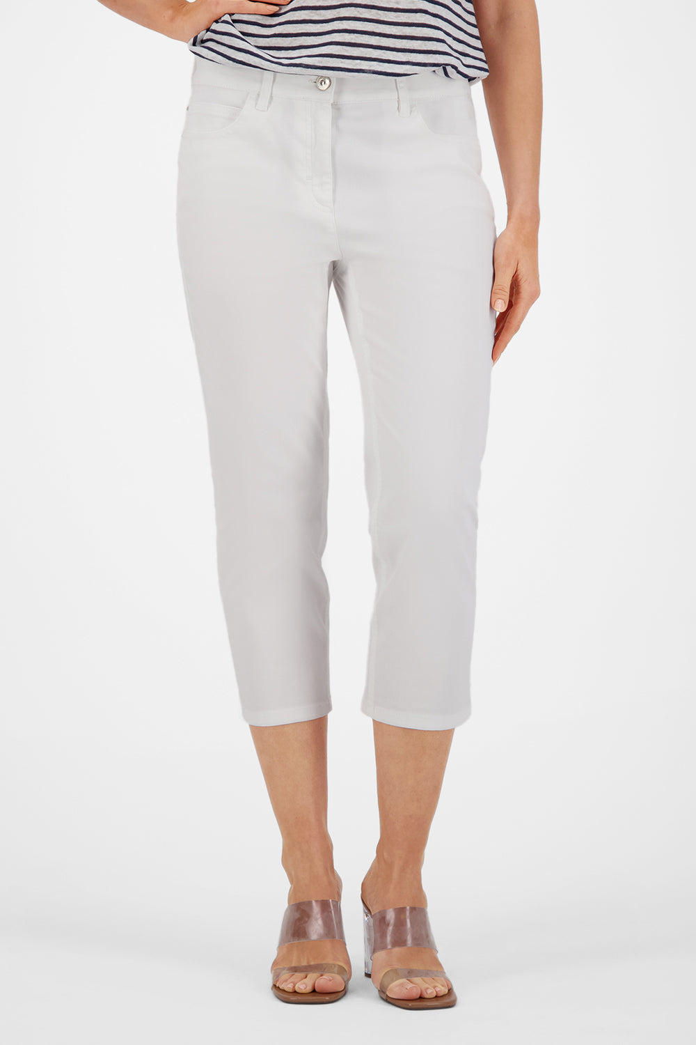 Gardeur Women Damen Hose CORAH-C - Special Fit - CORAH-C-970041-7201 - white denim - Weiß