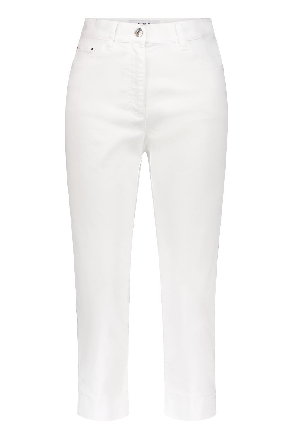 Gardeur Women Damen Hose GRETAH-C - Comfortable Fit - GRETAH-C-970041-7201 - white denim - Weiß