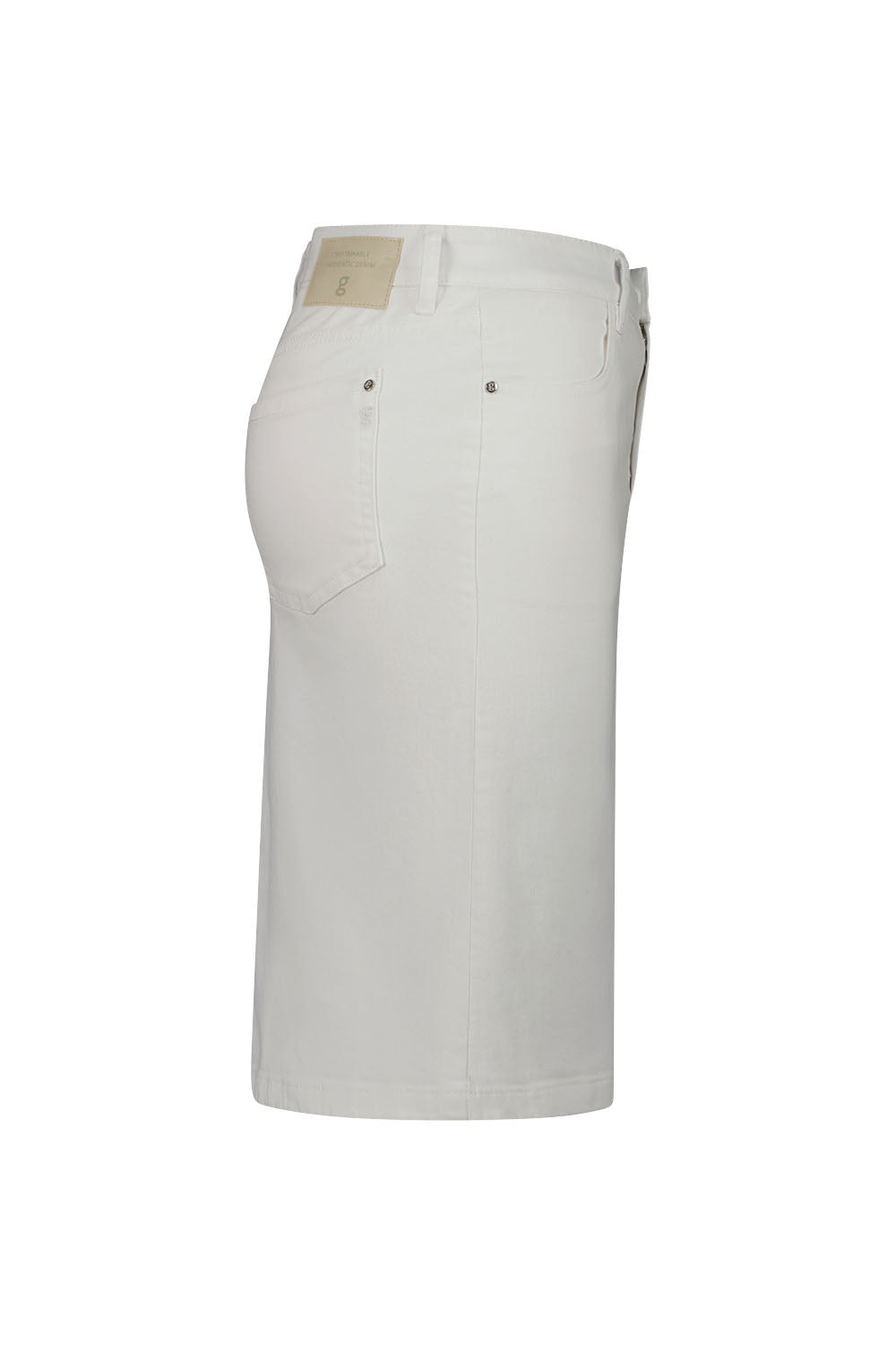 Gardeur Women Damen Rock HEDI550 - HEDI550-670721-7201 - white denim - Weiß