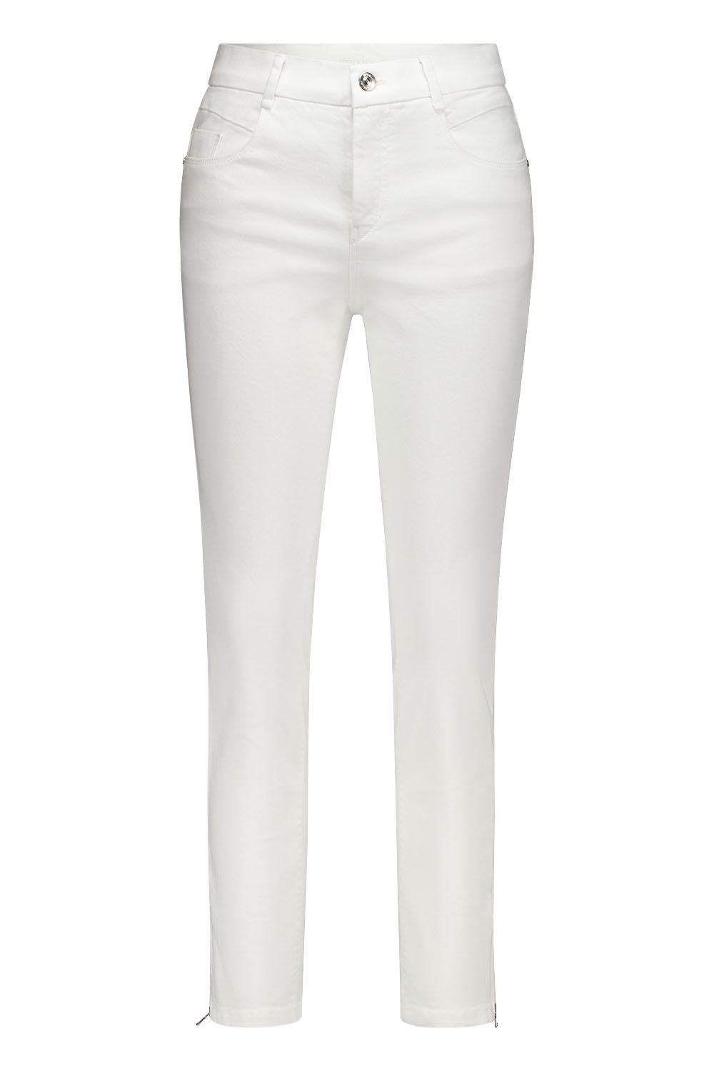 Gardeur Women Damen Hose ZURI121 - Slim - ZURI121-670721-7201 - white denim - Weiß