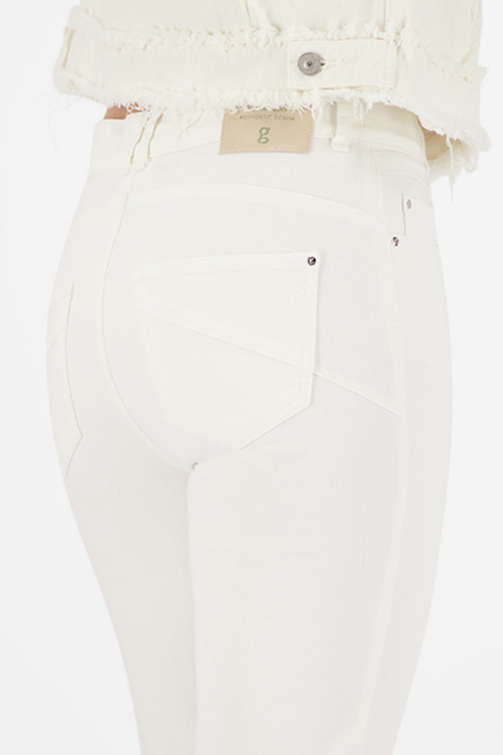 Gardeur Women Damen Hose ZURI126 - Slim Fit - ZURI126-670721-7201 - white denim - Weiß