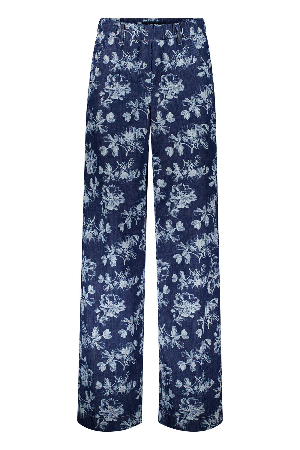 Gardeur Women Damen Hose FRIEDA17 - Feminine - FRIEDA17-641670-7268 - dark stone - Blau