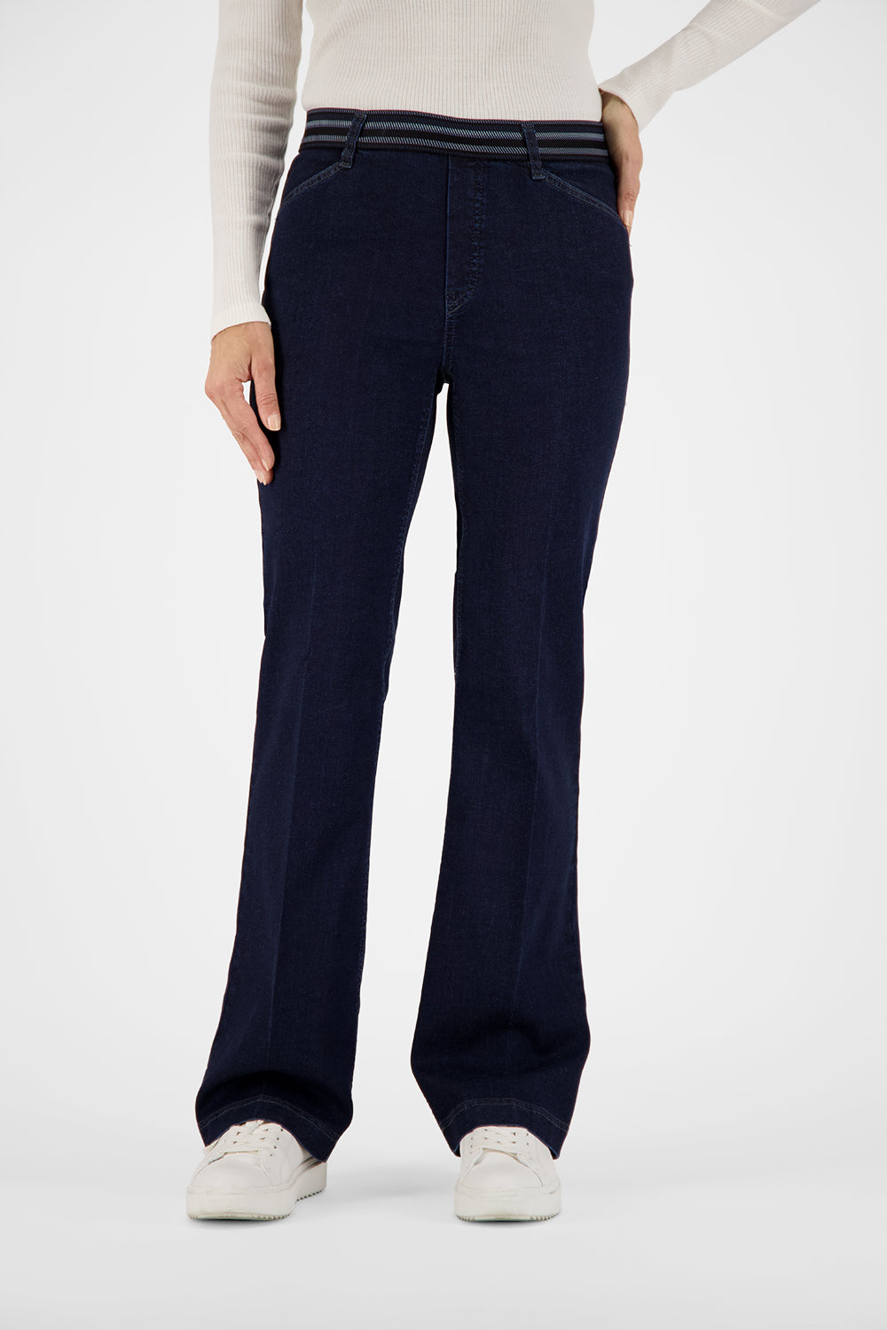 Gardeur Women Damen Hose ZILLA1 - Slim - ZILLA1-670701-7268 - dark stone - Blau