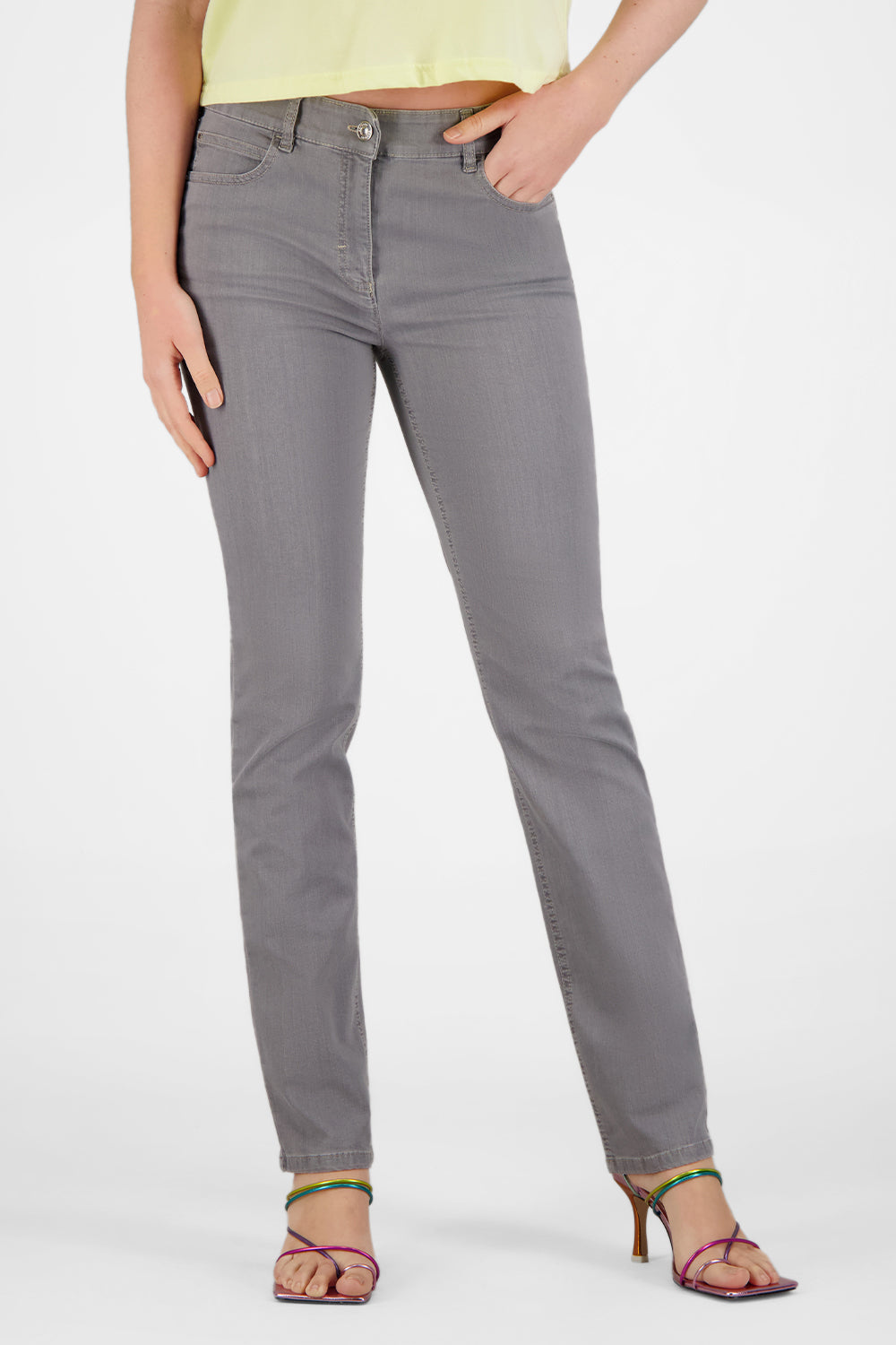 Gardeur Women Damen Hose CORAH - Special Fit - CORAH-970041-7294 - light grey - Grau